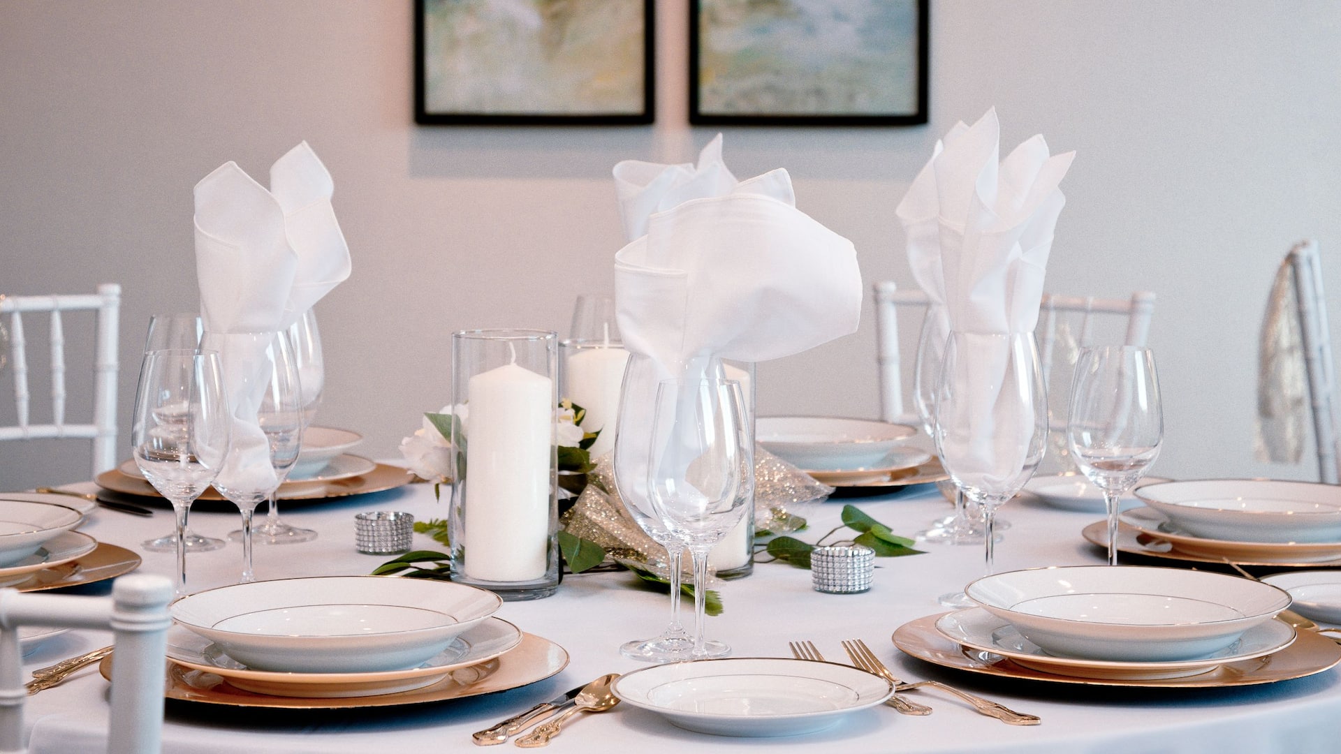 Hyatt Place Kelowna Wedding Setup Close-up