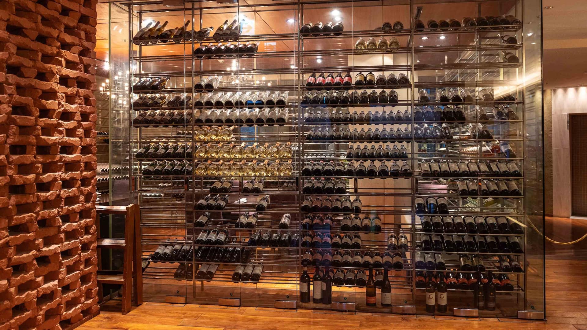 Hyatt Regency Hakone Resort and Spa Dining Room Western Cuisine Wine Shelf