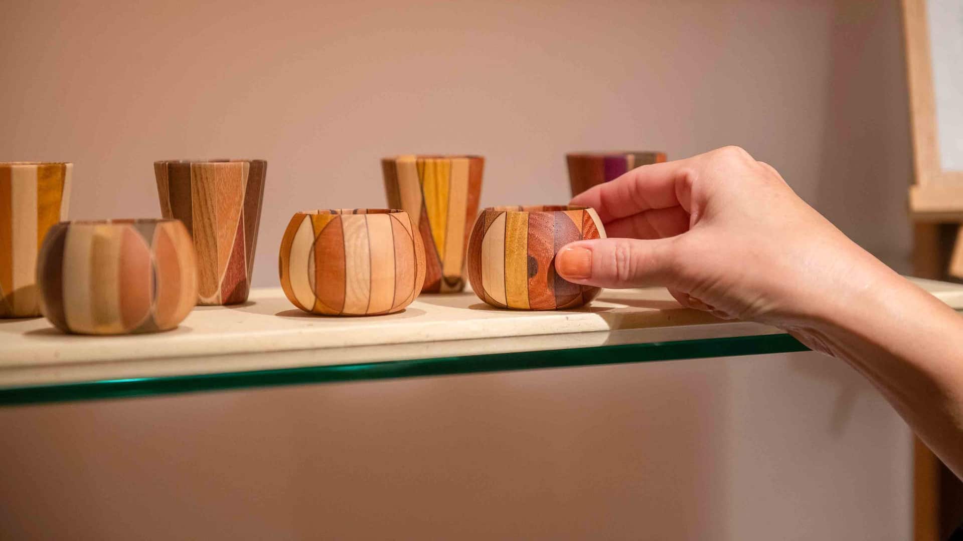 Hyatt Regency Hakone Resort and Spa Spa Izumi Gallery Woodwork Yoseki Small Cup