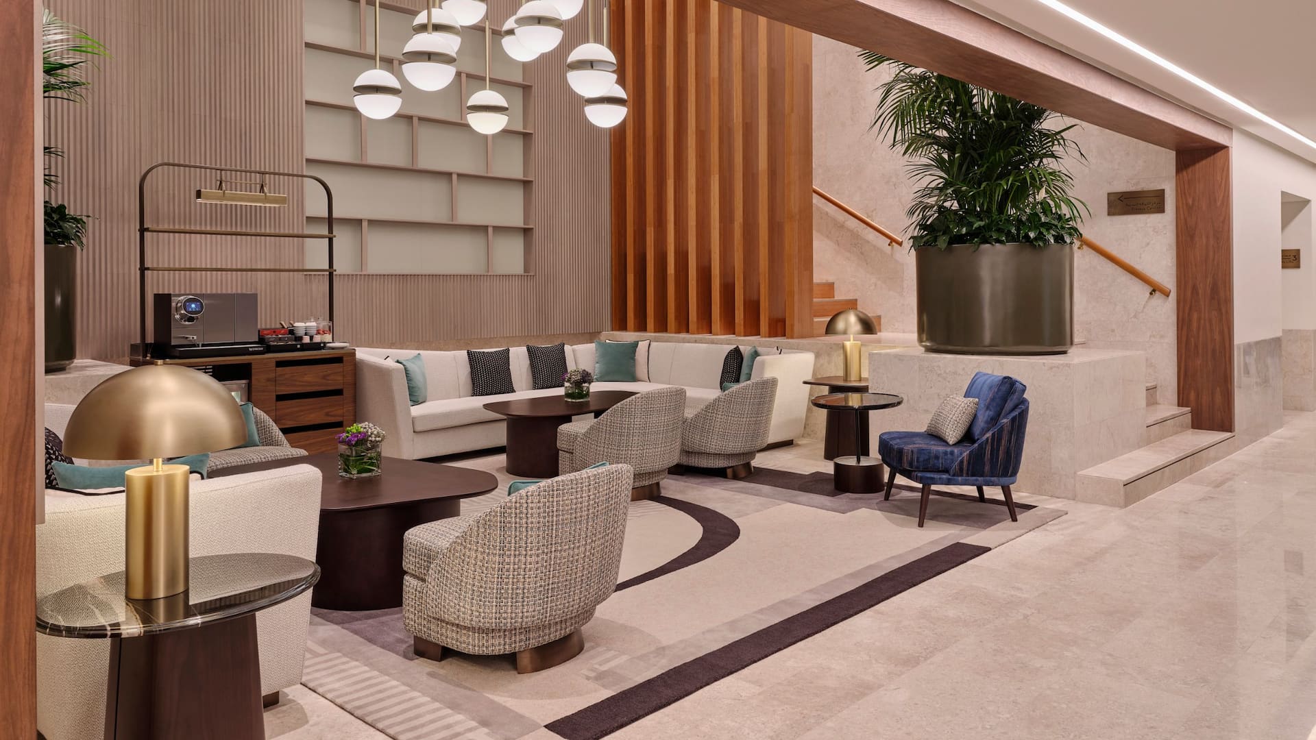 Elevated residential living with residents’ lounge at Grand Hyatt Kuwait Residences