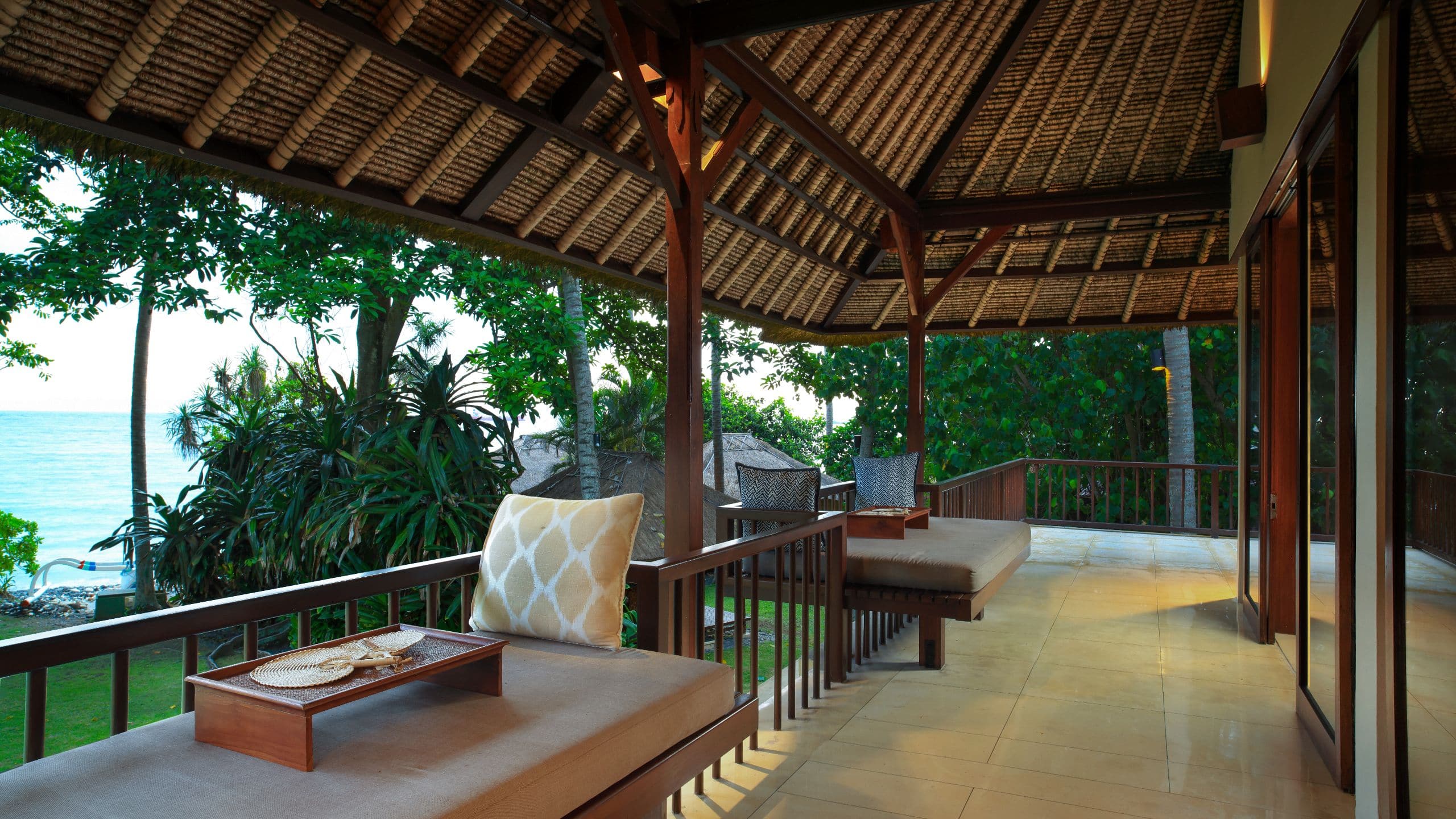 Alila Manggis Deluxe Room Balcony Aerial