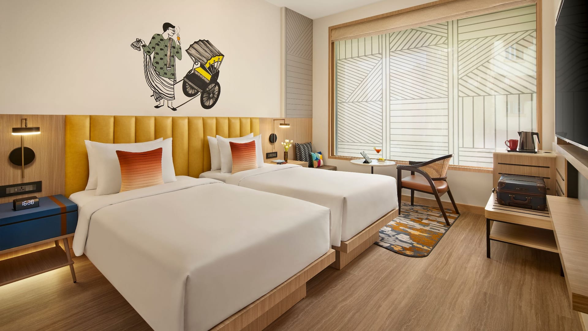 2 of 2 Hyatt Centric Ballygunge Kolkata Twinroom Bed