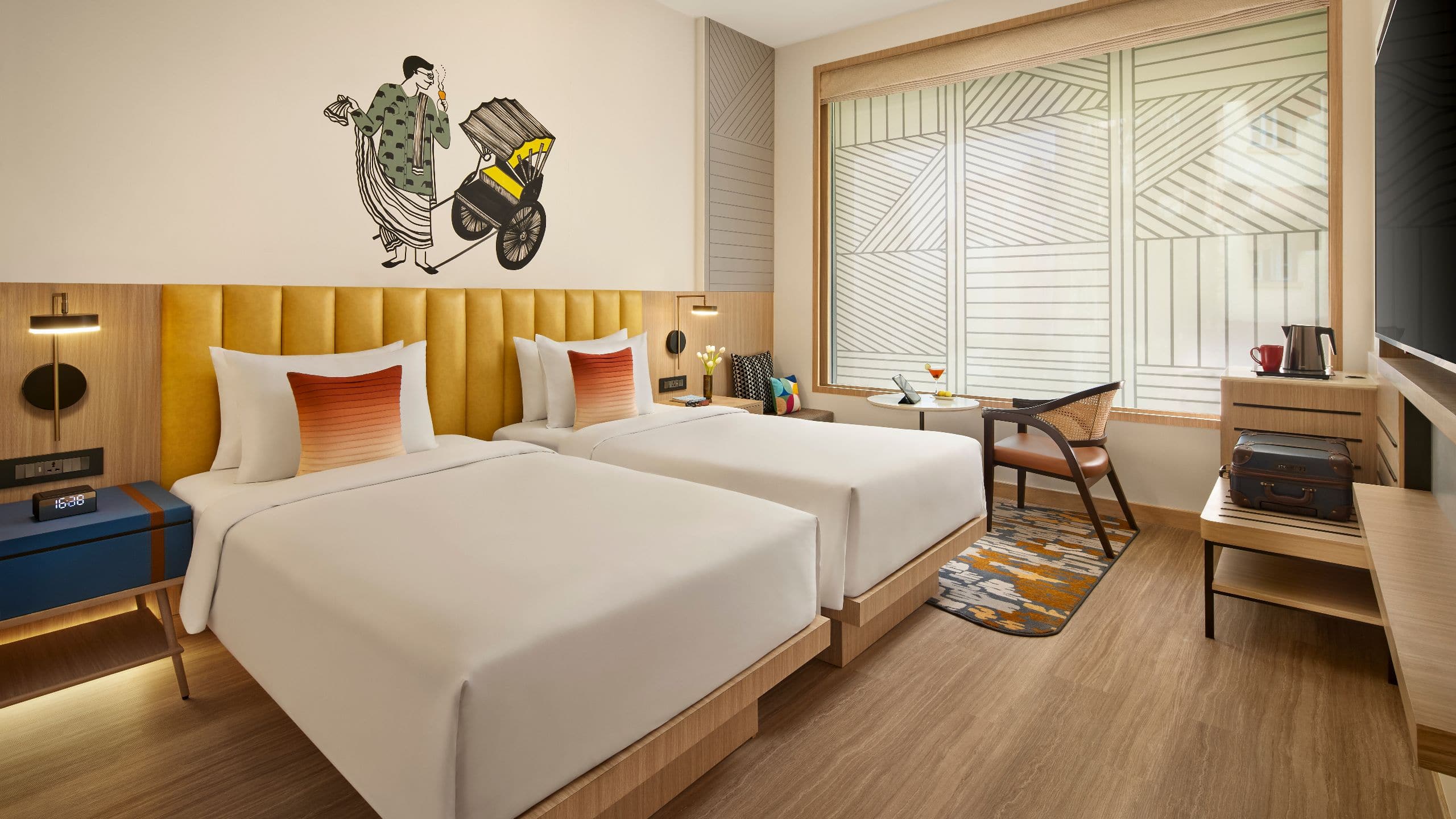 2/2 Hyatt Centric Ballygunge Kolkata Twinroom Bed