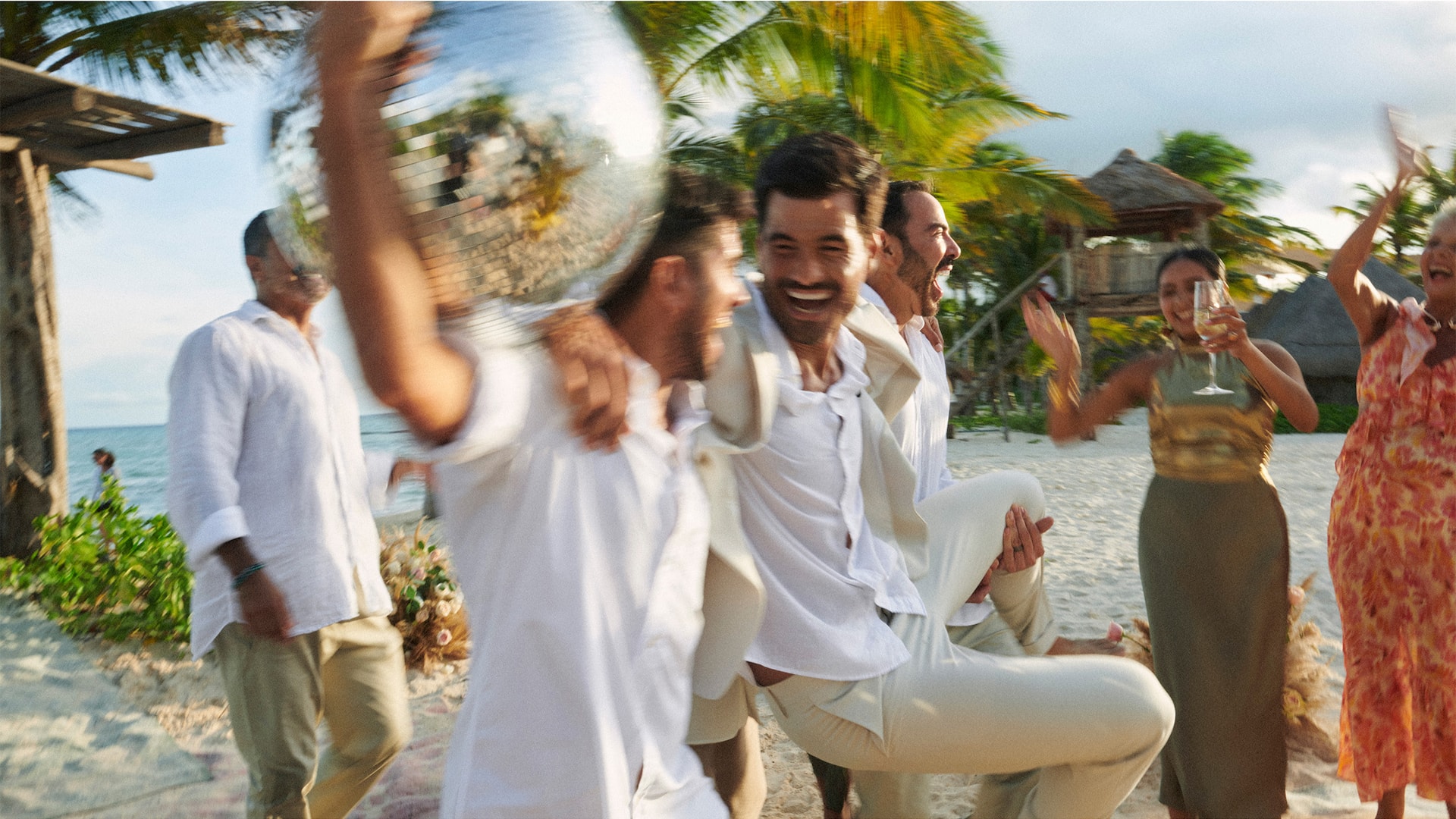 Wedding guests in Mexico