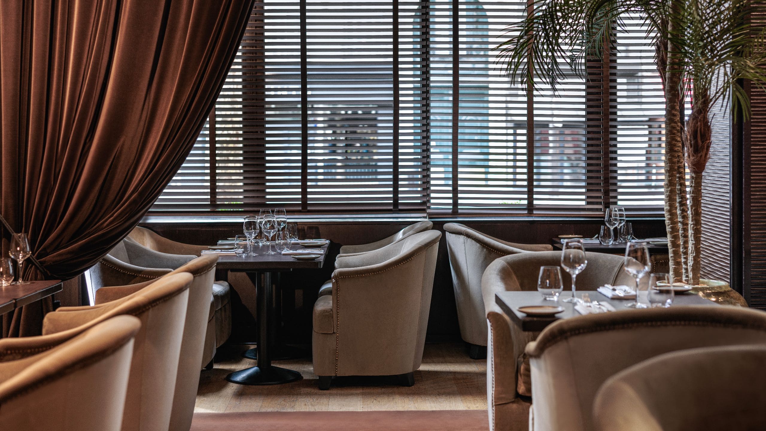 Hyatt Paris Madeleine Cafe M Restaurant Dining Tables Window