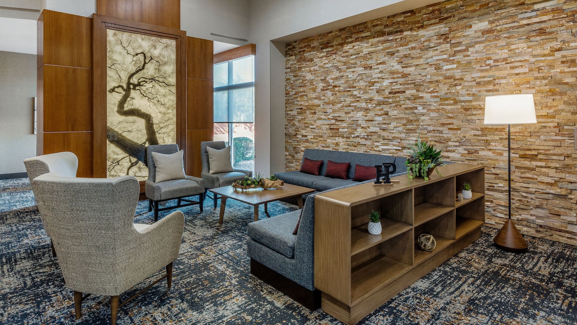 Hyatt Place Phoenix/Chandler-Fashion Center Lobby Seating Tree Panel
