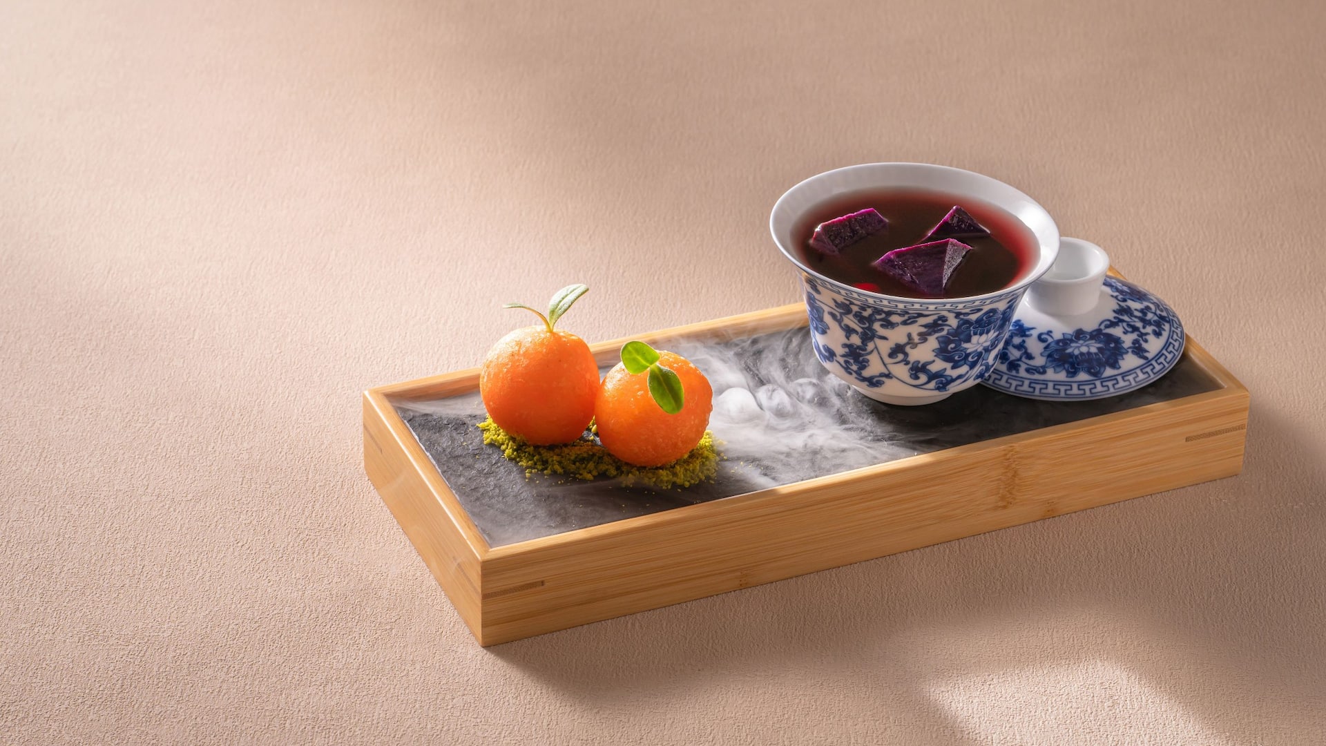 Hyatt Regency Hong Kong, Tsim Sha Tsui TCR Fried Custard Dumpling Purple Potato Soup