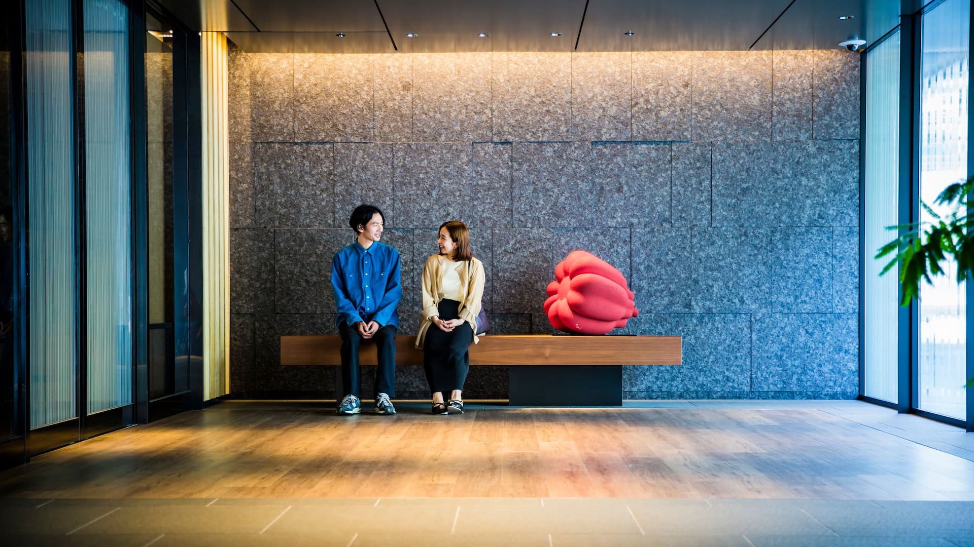 Hyatt Place Kyoto Entrance Couple