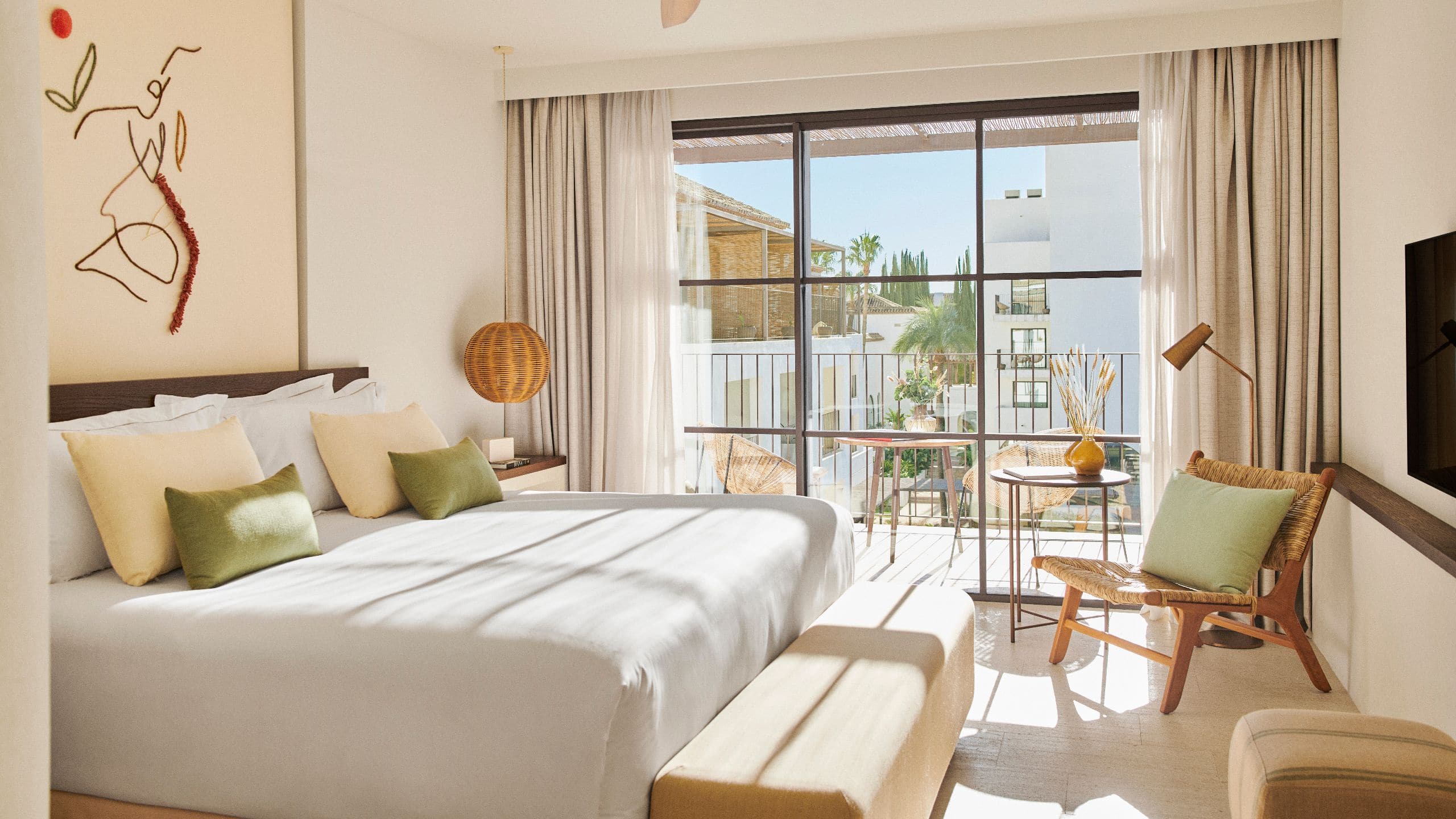 La Zambra Resort King Bed Deluxe Room Bedroom