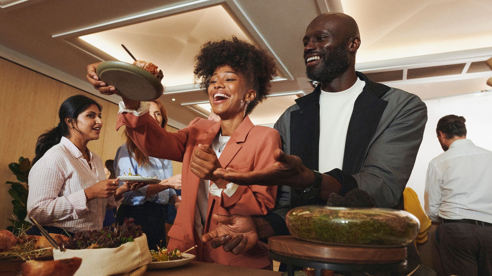 World of Hyatt Event Meeting Catering Laughing