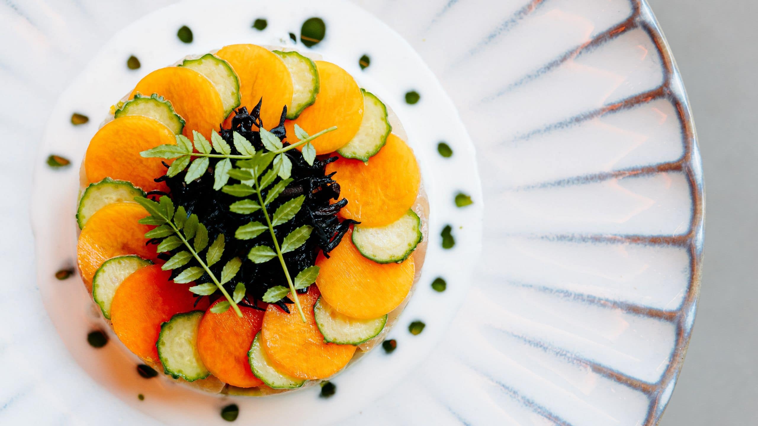 Hotel Toranomon Hills Le Pristine Cafe Tokyo Crudo Hamachi Pumpkin