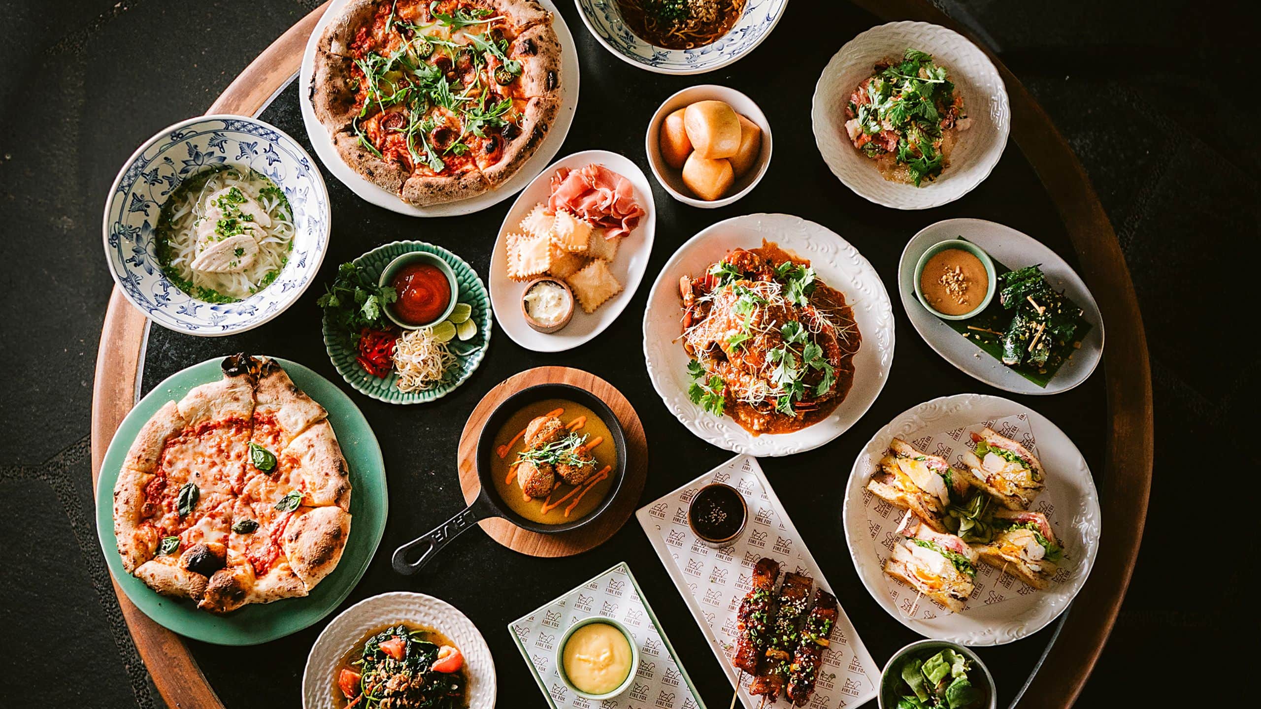 Andaz Bali Village Square Lunch And Dinner Food Spread