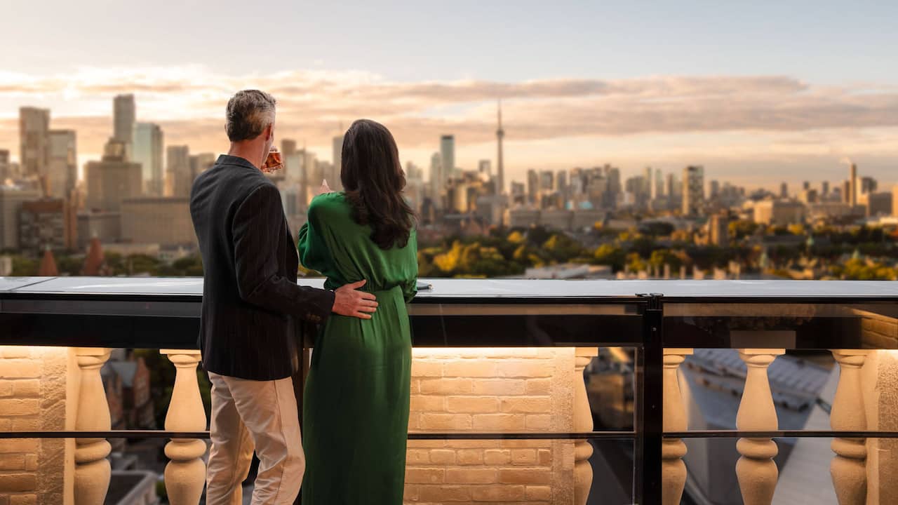 Couple On Writers Room Patio