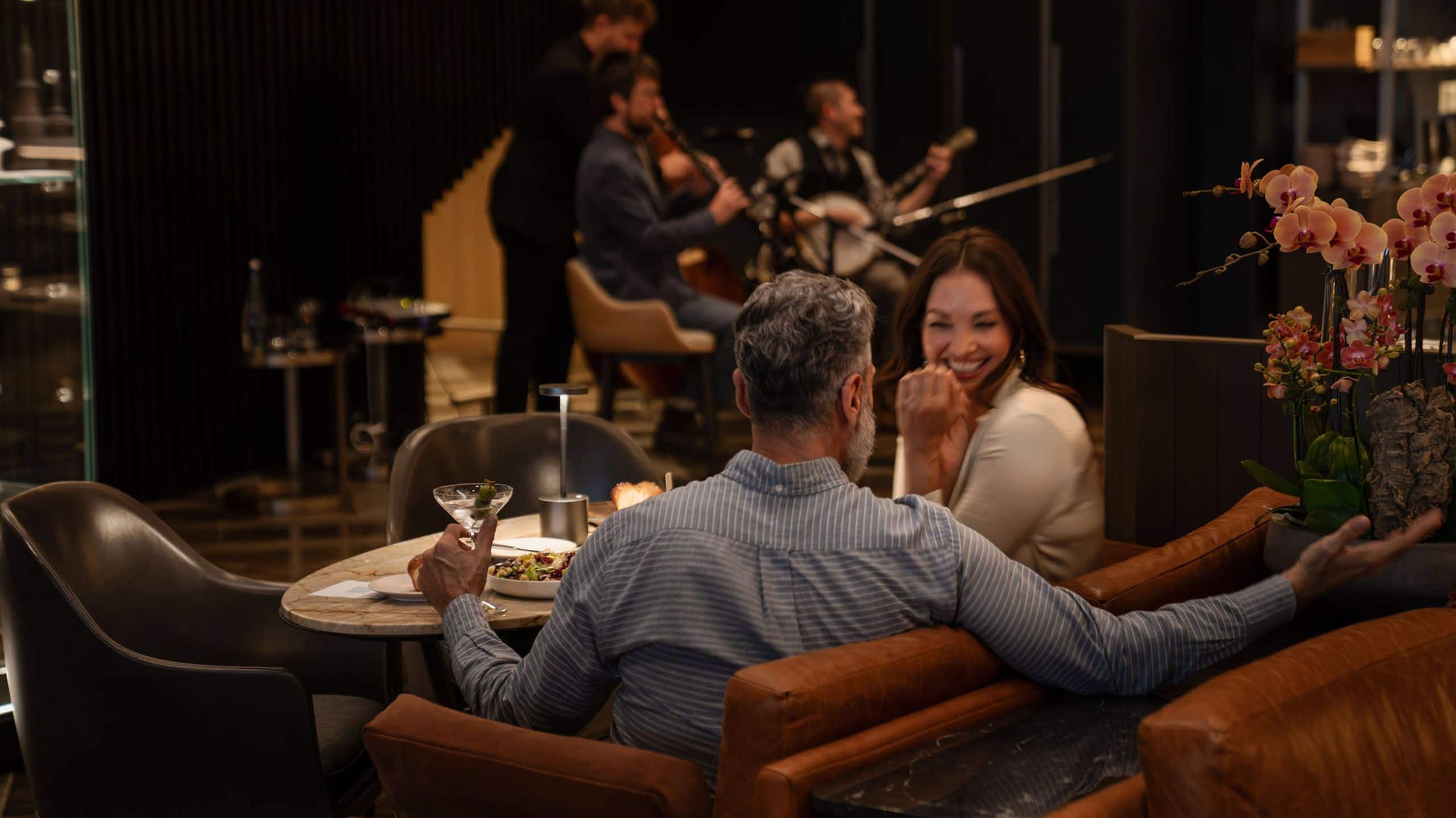 Park Hyatt Toronto Joni Couple Enjoying Live Music Cocktails
