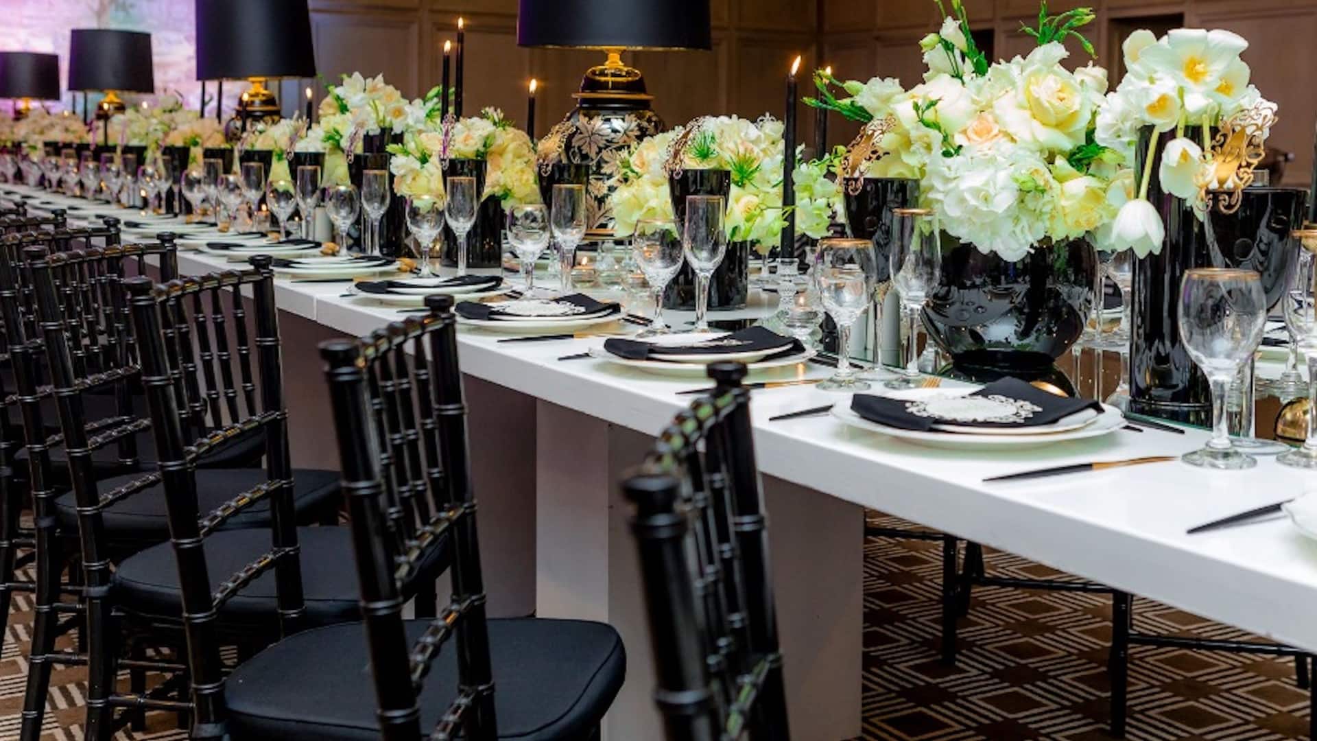 Meikles Hotel Wedding Party Setup Stewart Room