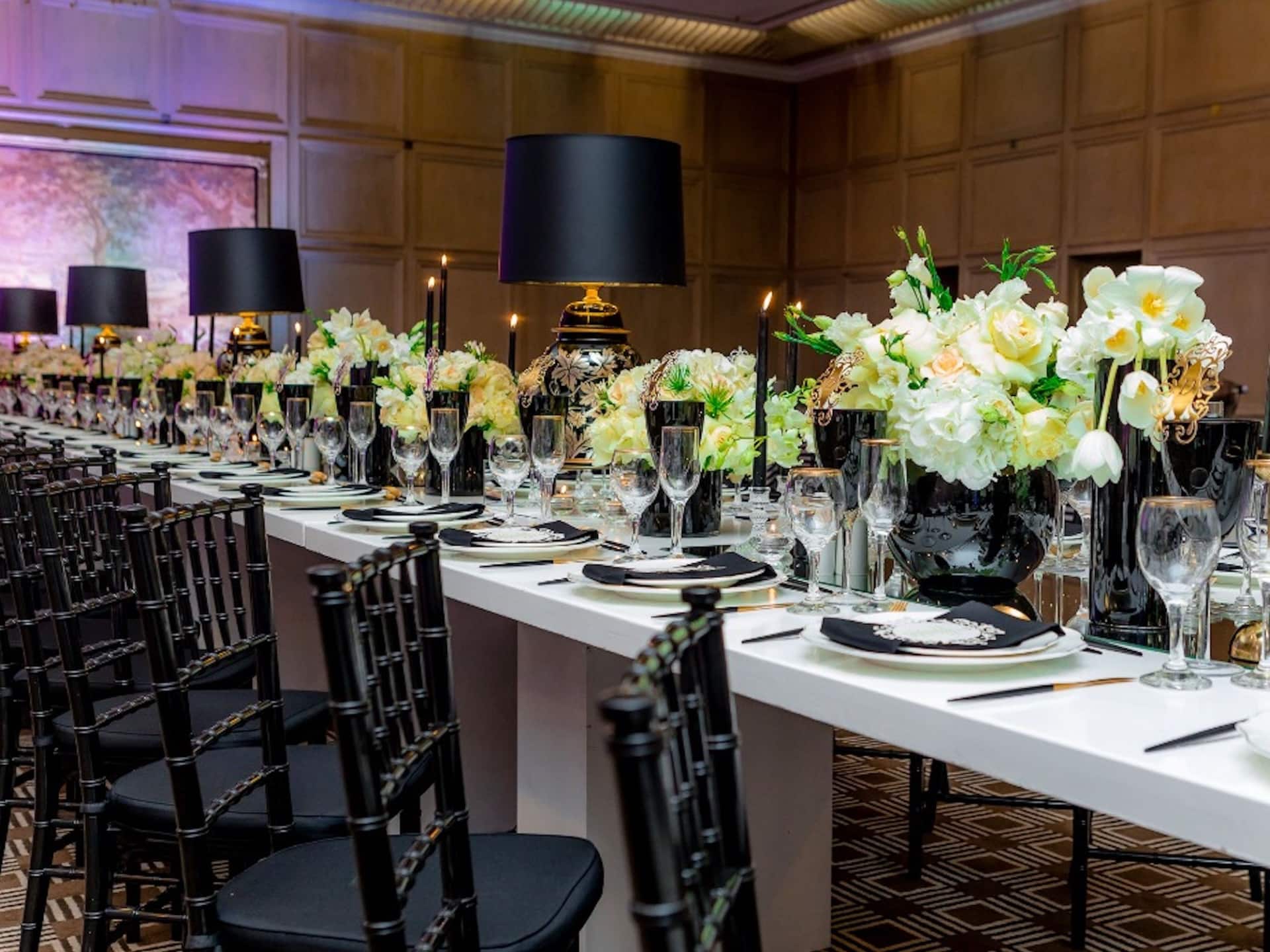 Meikles Hotel Wedding Party Setup Stewart Room