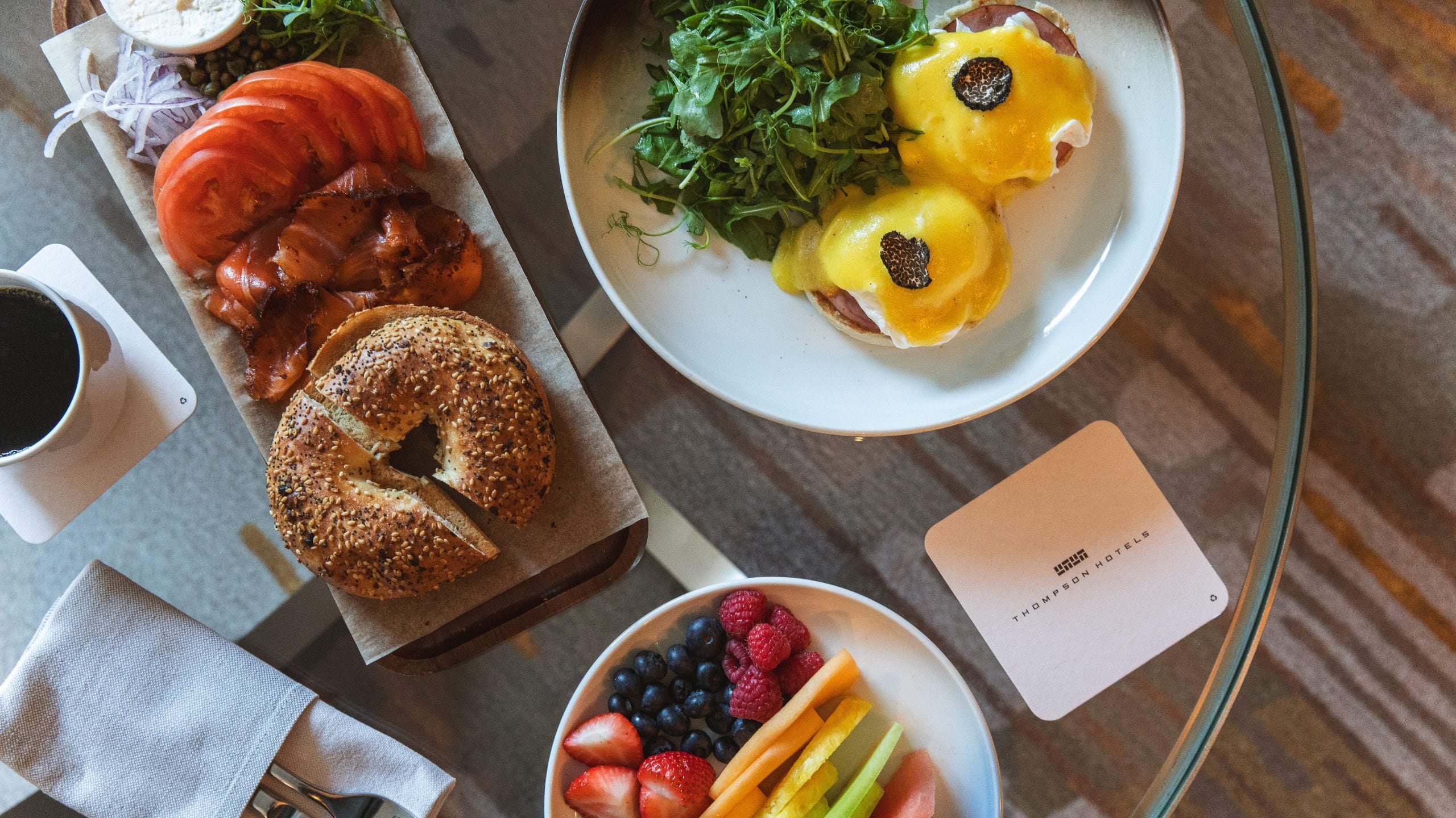 Thompson Central Park New York In Room Dining Breakfast Overhead