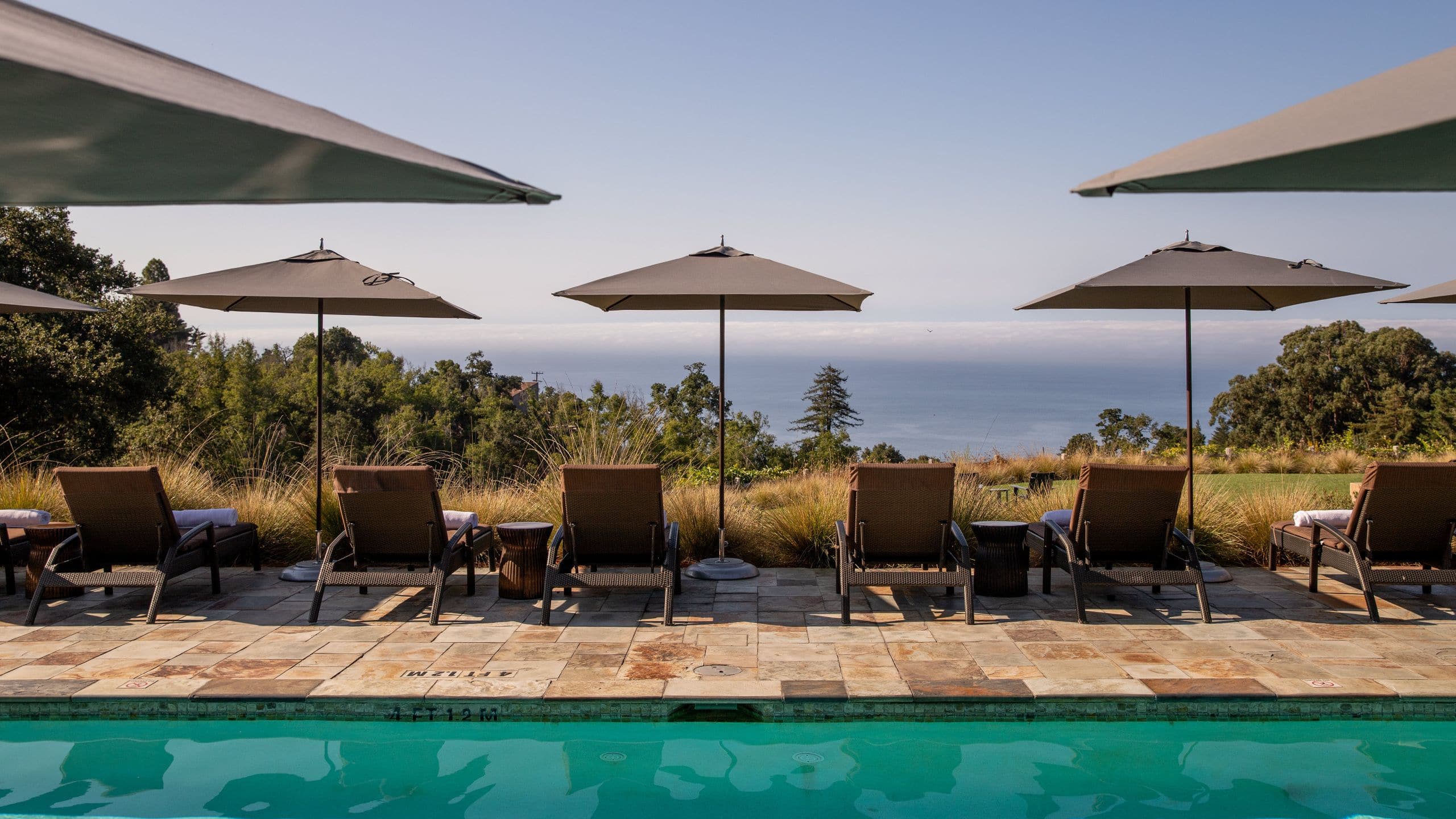Alila Ventana Big Sur Pool With Lounge Chairs