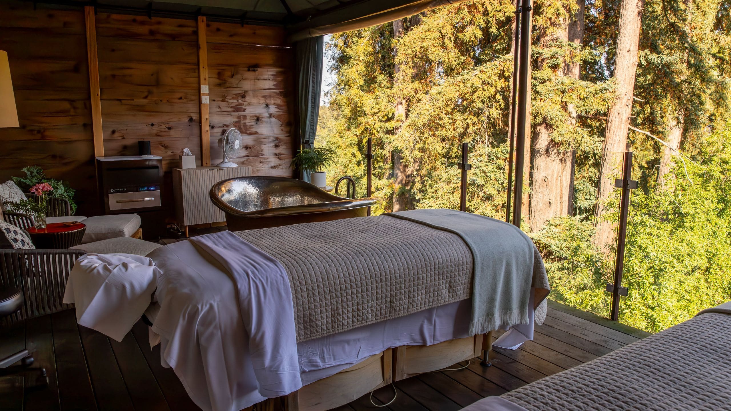 Alila Ventana Big Sur Couples Massage Tables With Tub