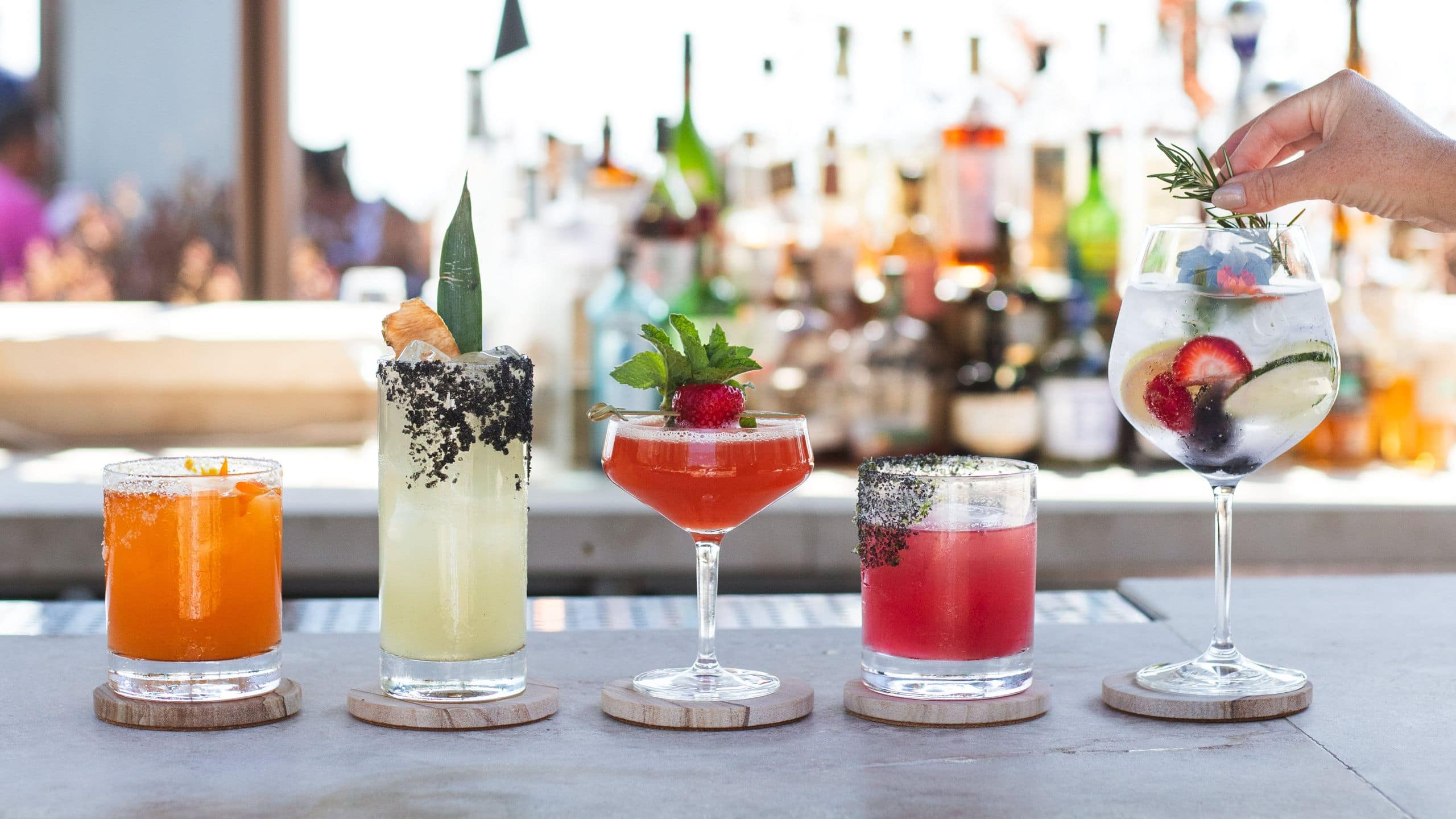 Alila Ventana Big Sur Seasonal Cocktail Grouping