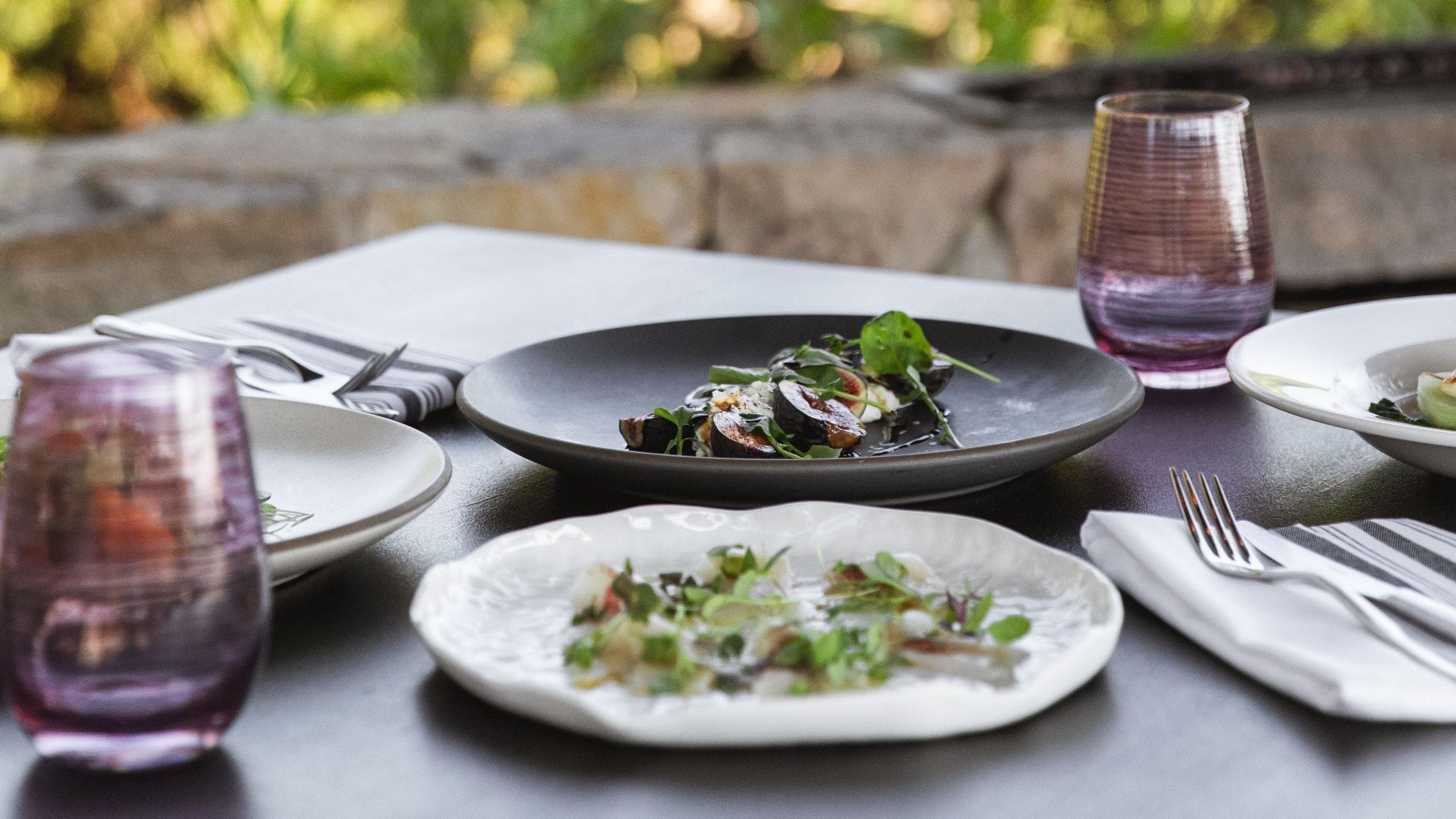 Alila Ventana Big Sur Crudo Salad Grouping