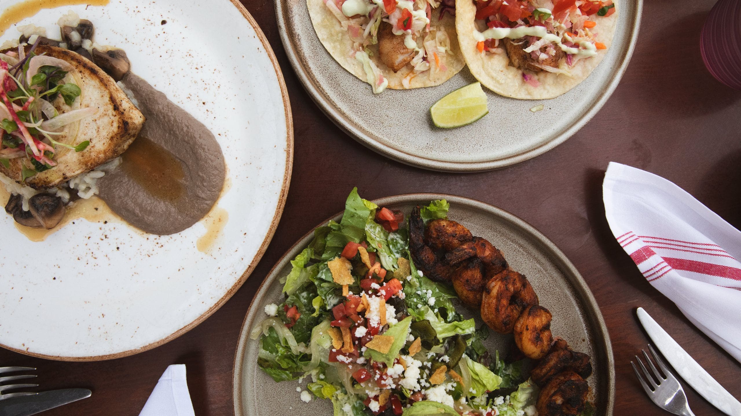 Alila Ventana Big Sur Seafood Lunch Grouping