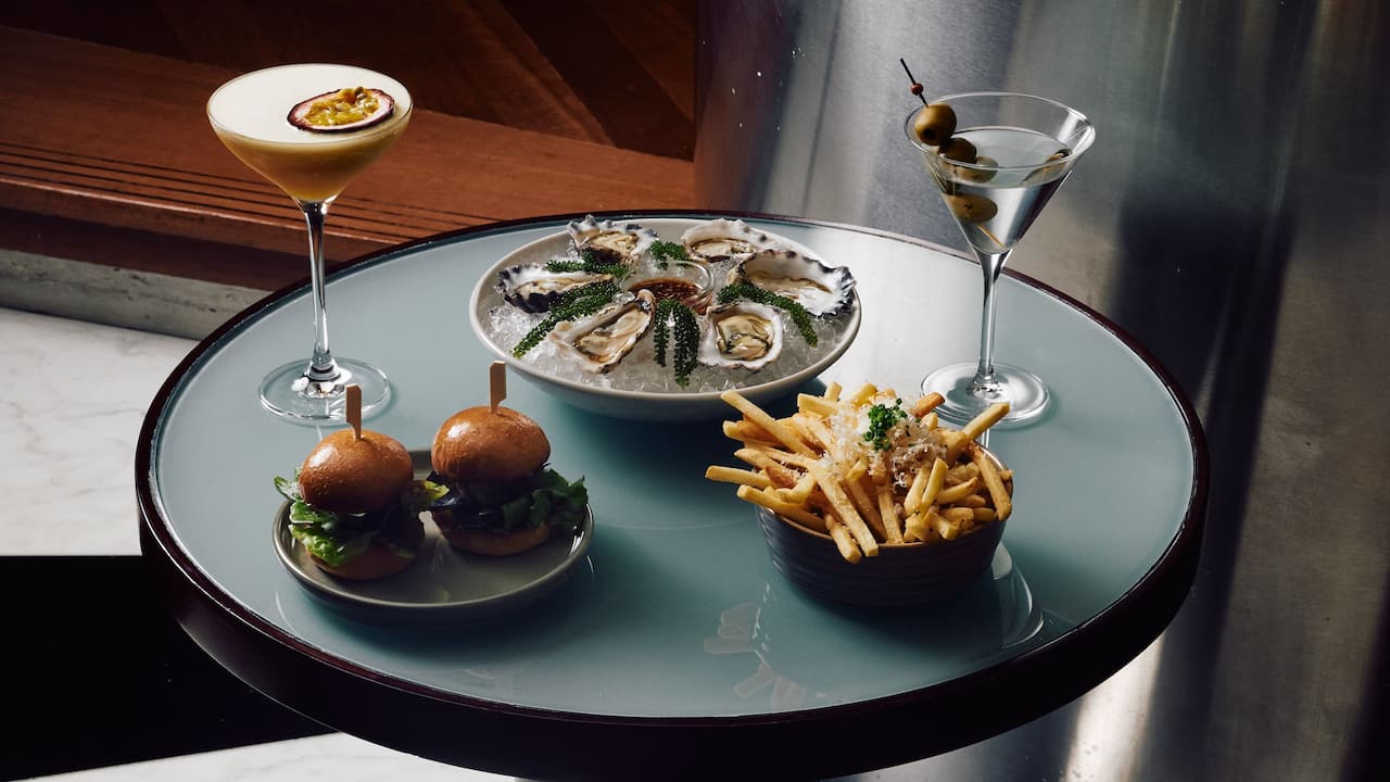 Radii Bar Snacks Layout Sliders Fries Oysters