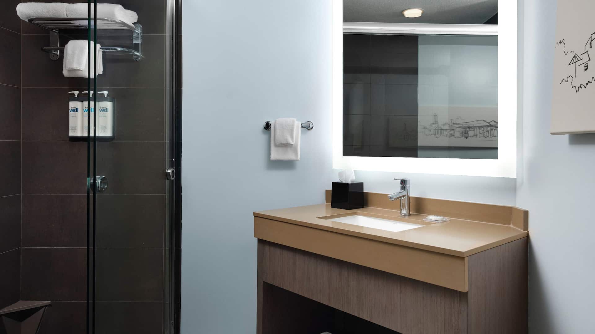 Hyatt House San Diego/Sorrento Mesa One Bedroom King Bedroom Bathroom Sink