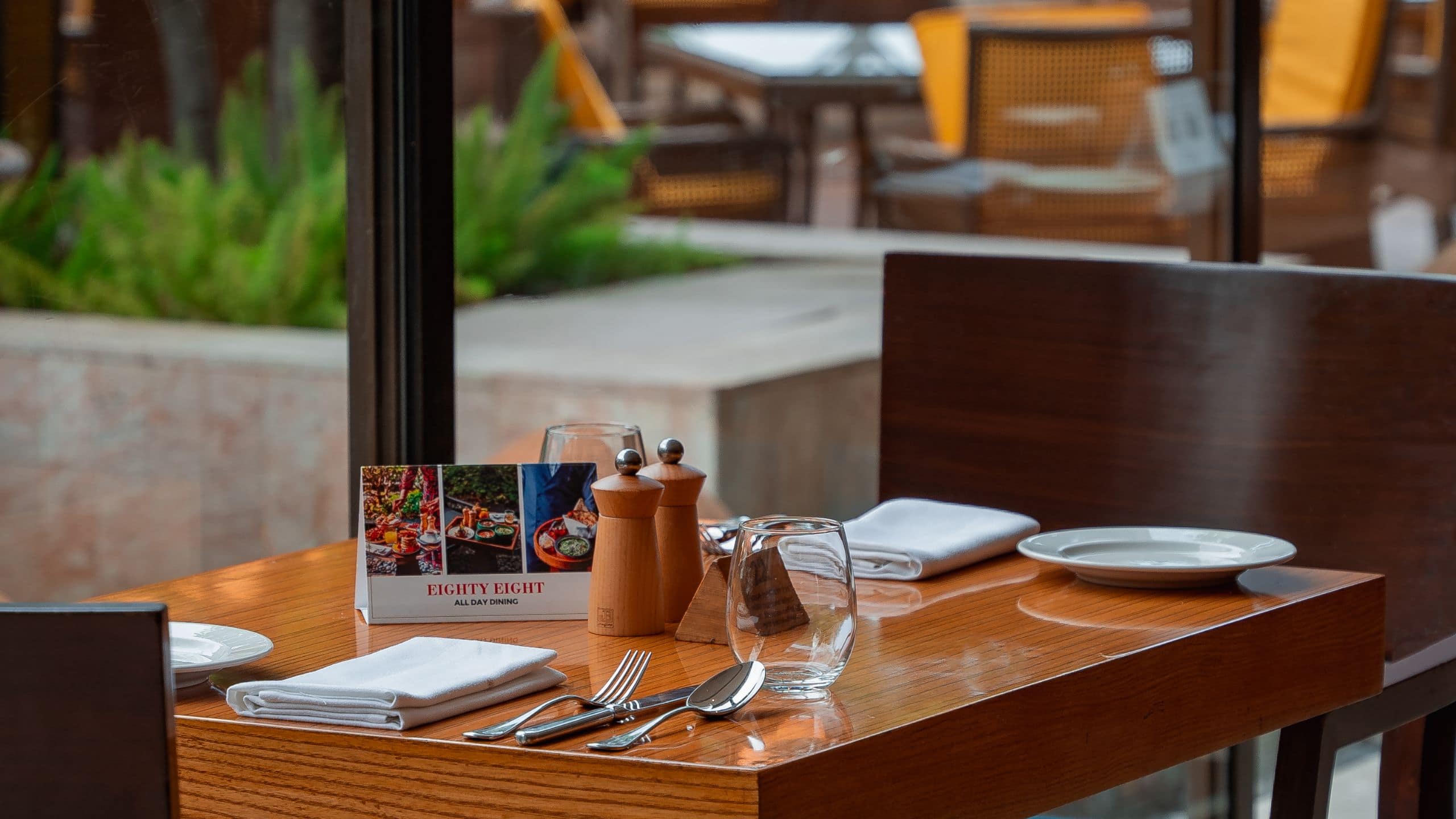 Hyatt Pune Cafe Table