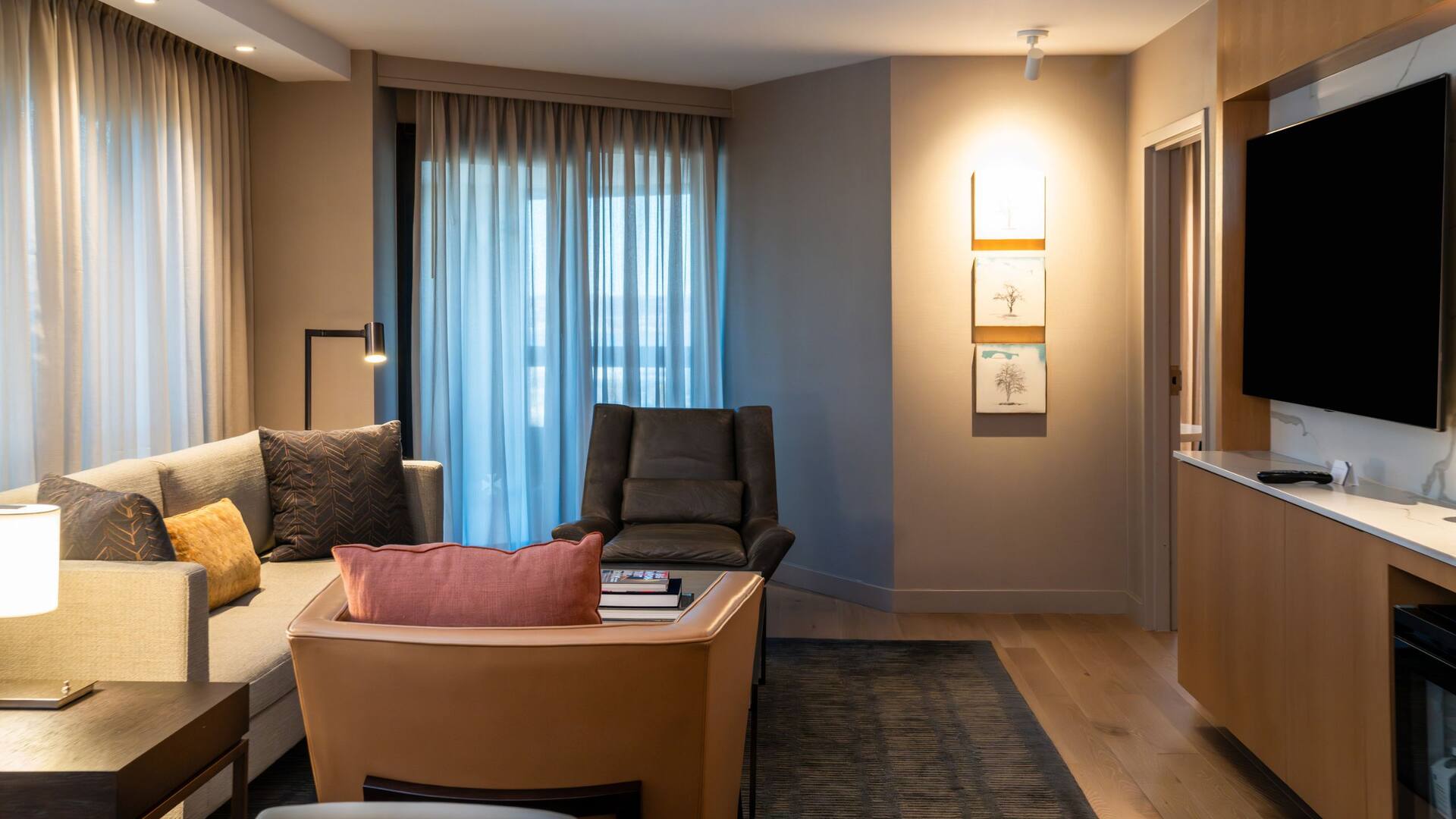 第 13，共 15 Hyatt Regency Crystal City at Reagan National Airport Diplomat Suite Living Area