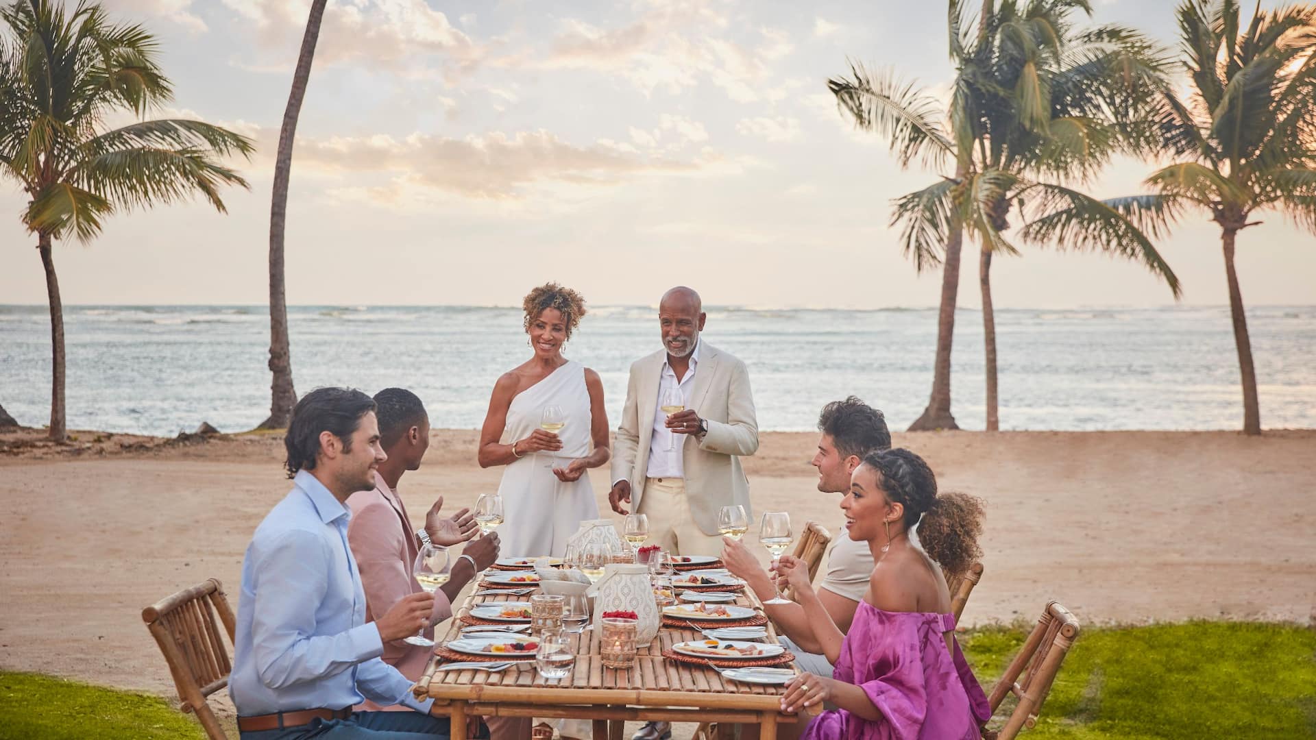 Hyatt Regency Grand Reserve Puerto Rico Family Dinner Beach