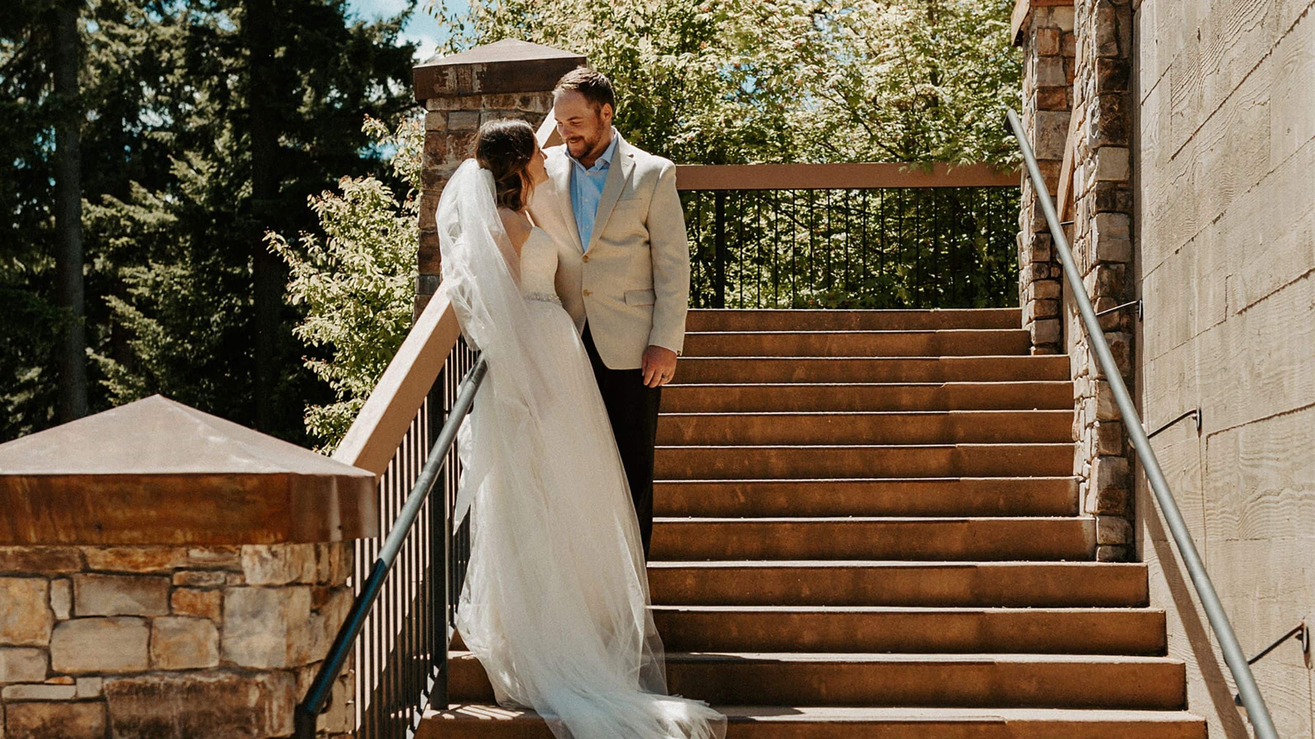 Suncadia Resort Weddings Shoot Summer Stairs