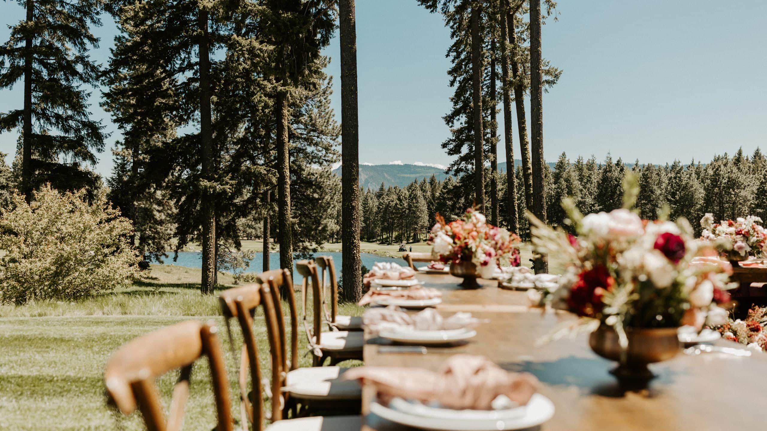 Suncadia Resort Weddings Shoot Summer Table Set