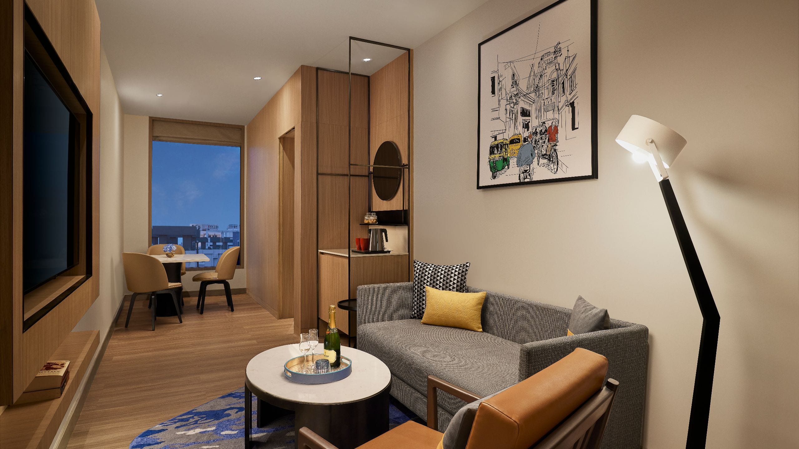 2/4 Hyatt Centric Ballygunge Kolkata Executive Suite Living Room