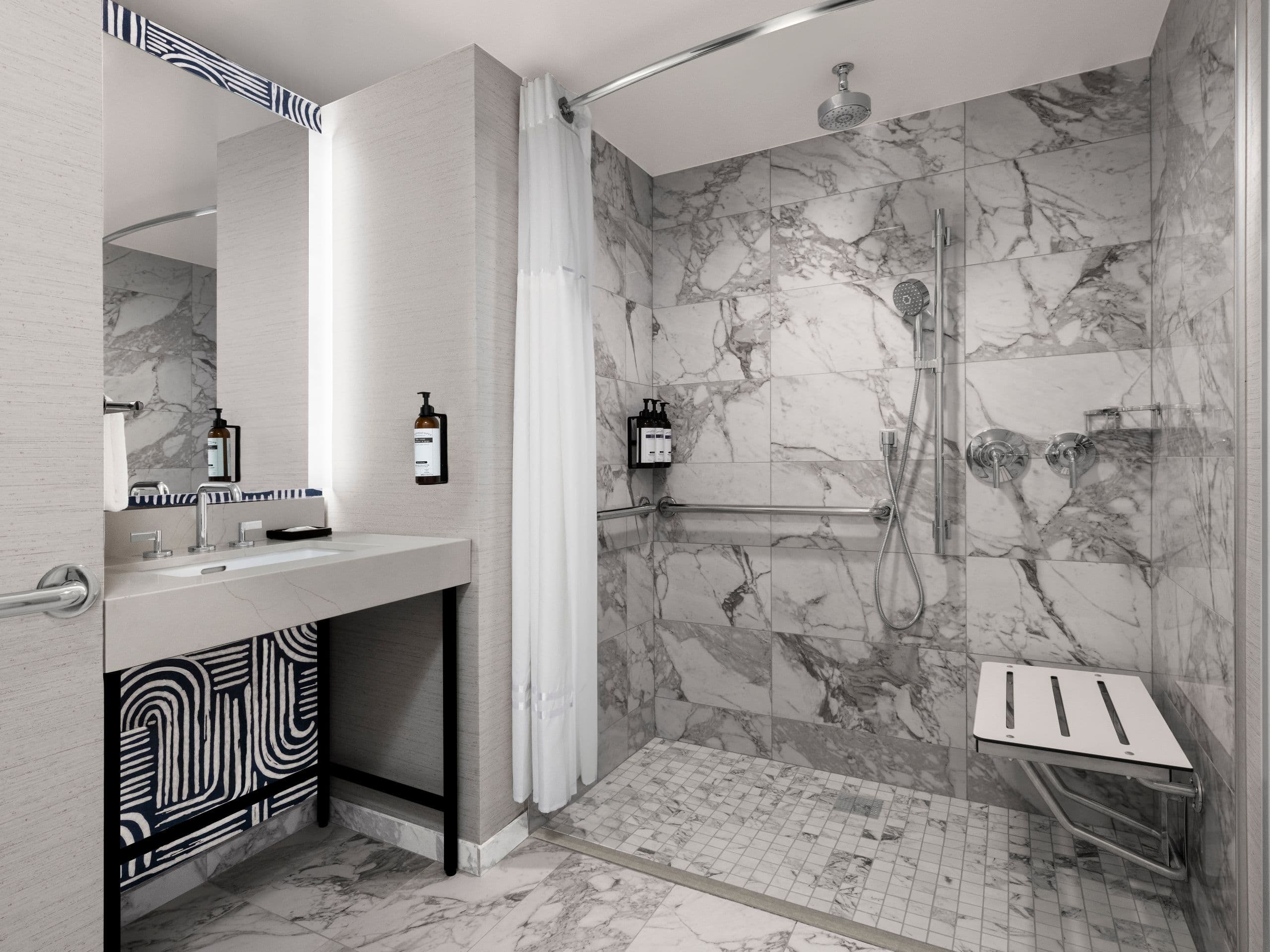 Hyatt Regency Irvine Accessible Bathroom With Shower