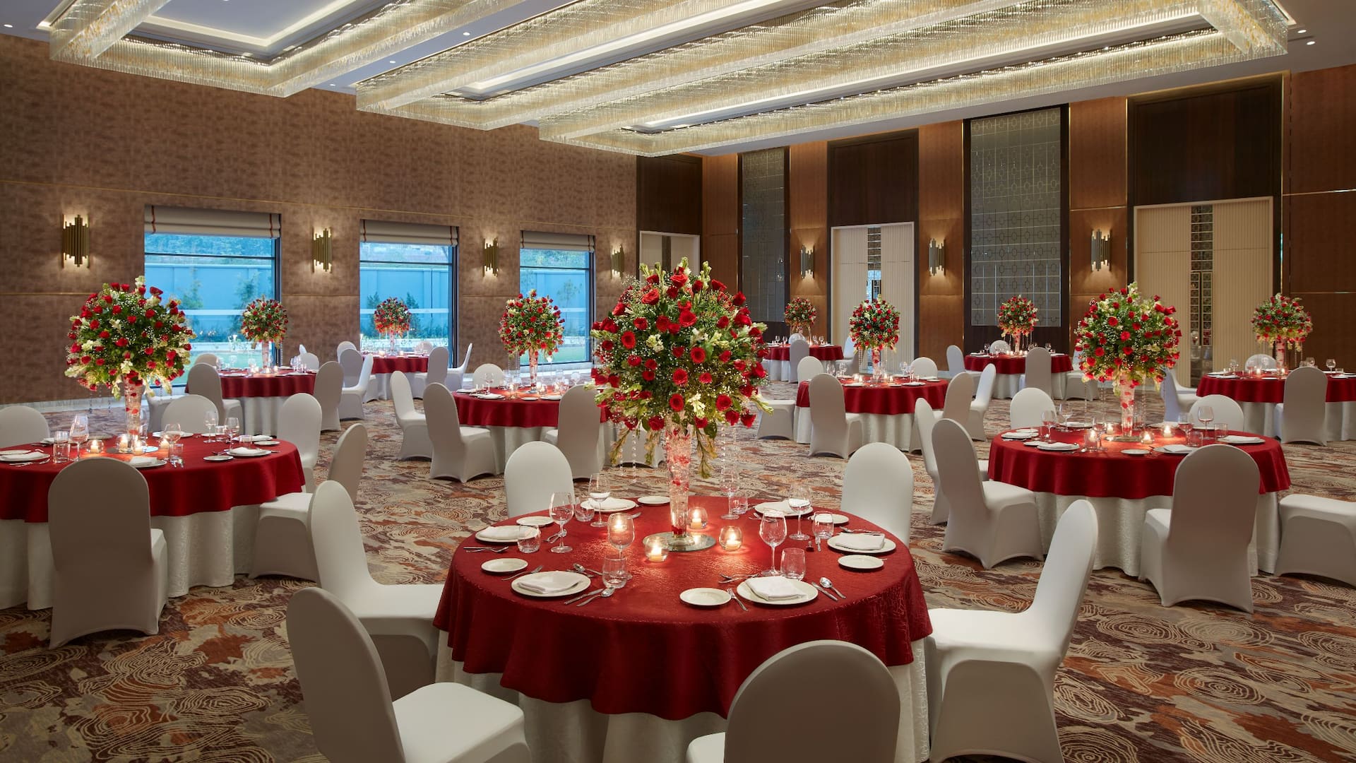 1 of 1 Hyatt Regency Dehradun Resort and Spa Regency Ballroom Wedding Setup