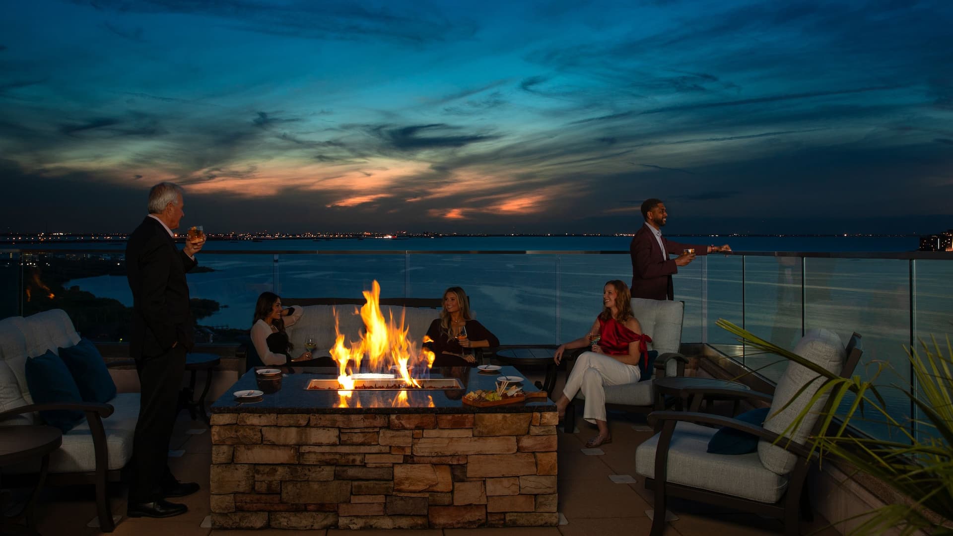 Grand Hyatt Tampa Bay Guests at Skylark Firepit