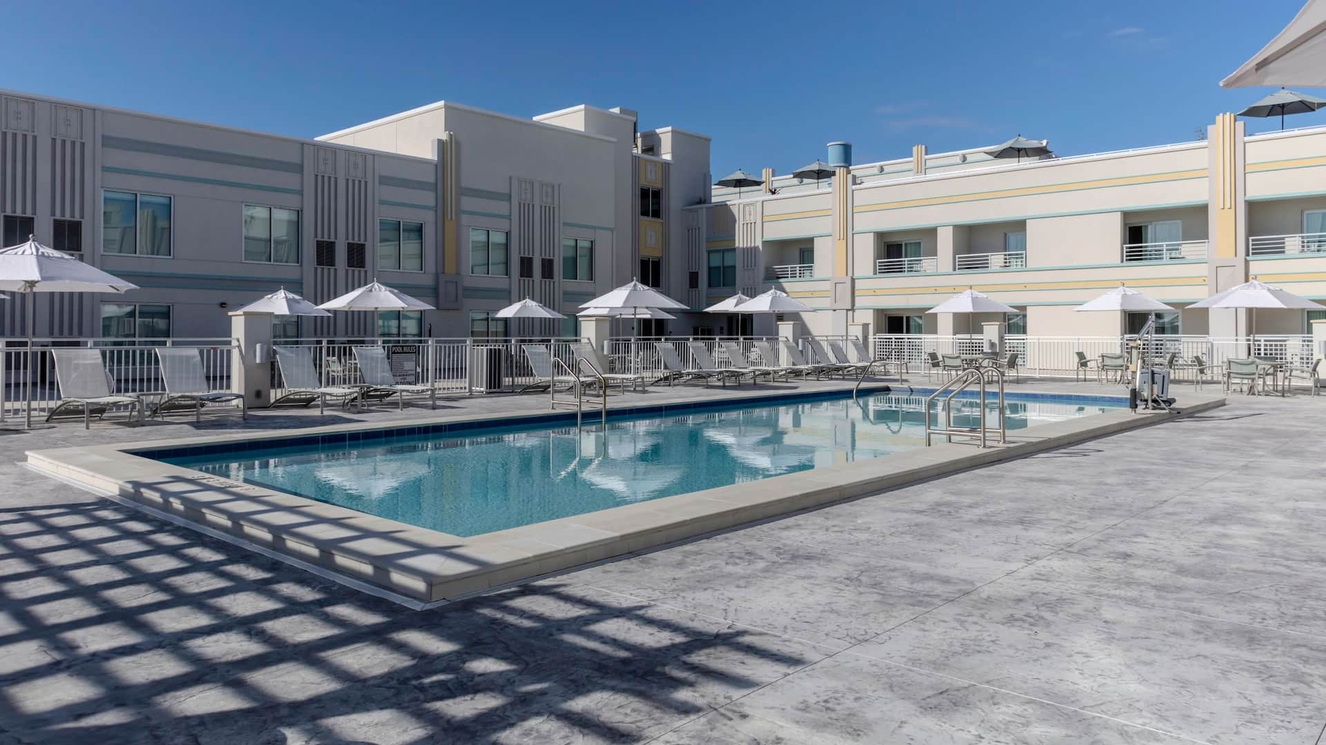 Hyatt Place St. Augustine / Vilano Beach Swimming Pool And Lounge Chairs