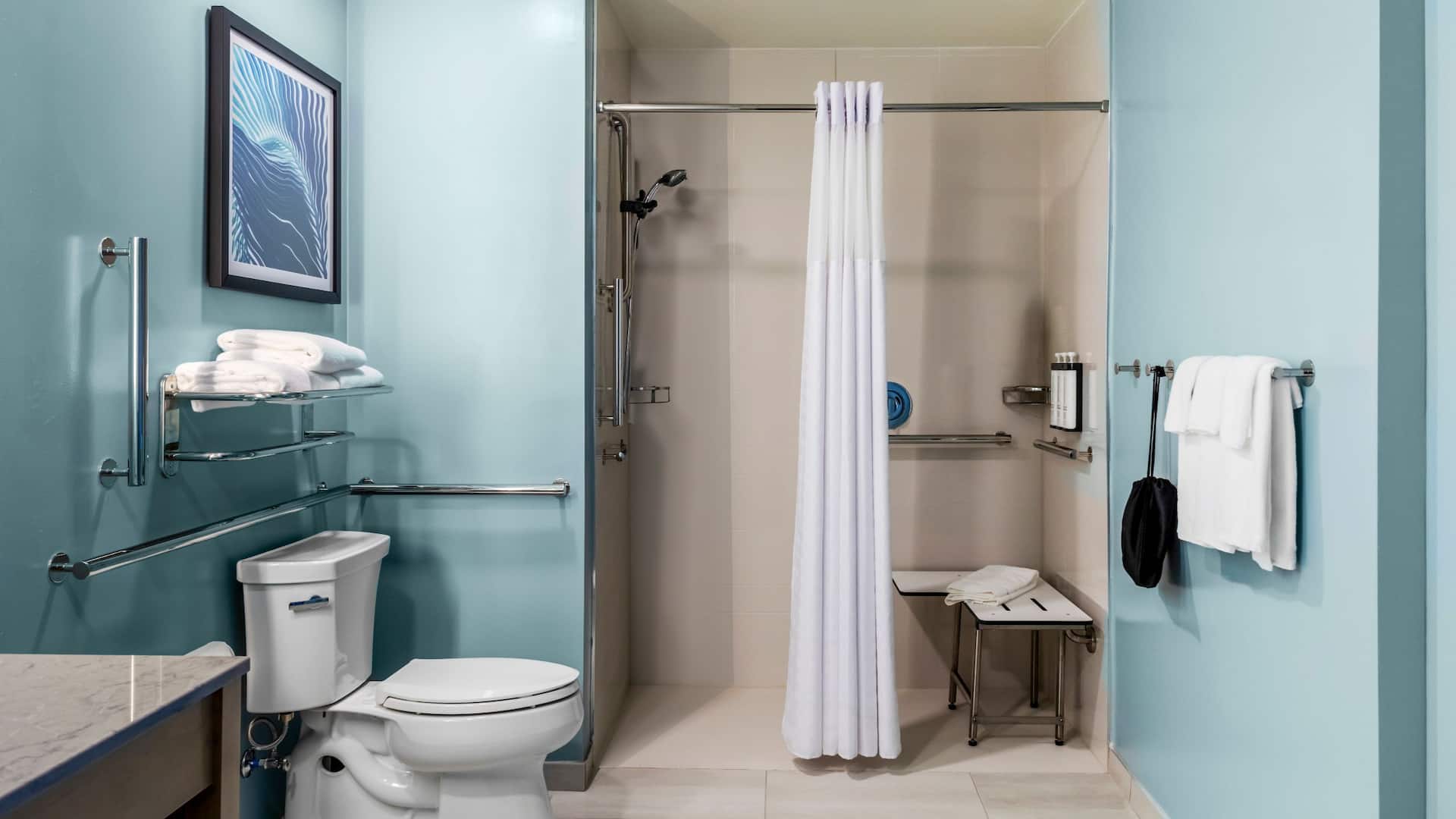 2/3 Hyatt Place St. Augustine / Vilano Beach Accessible Bathroom With Roll In Shower