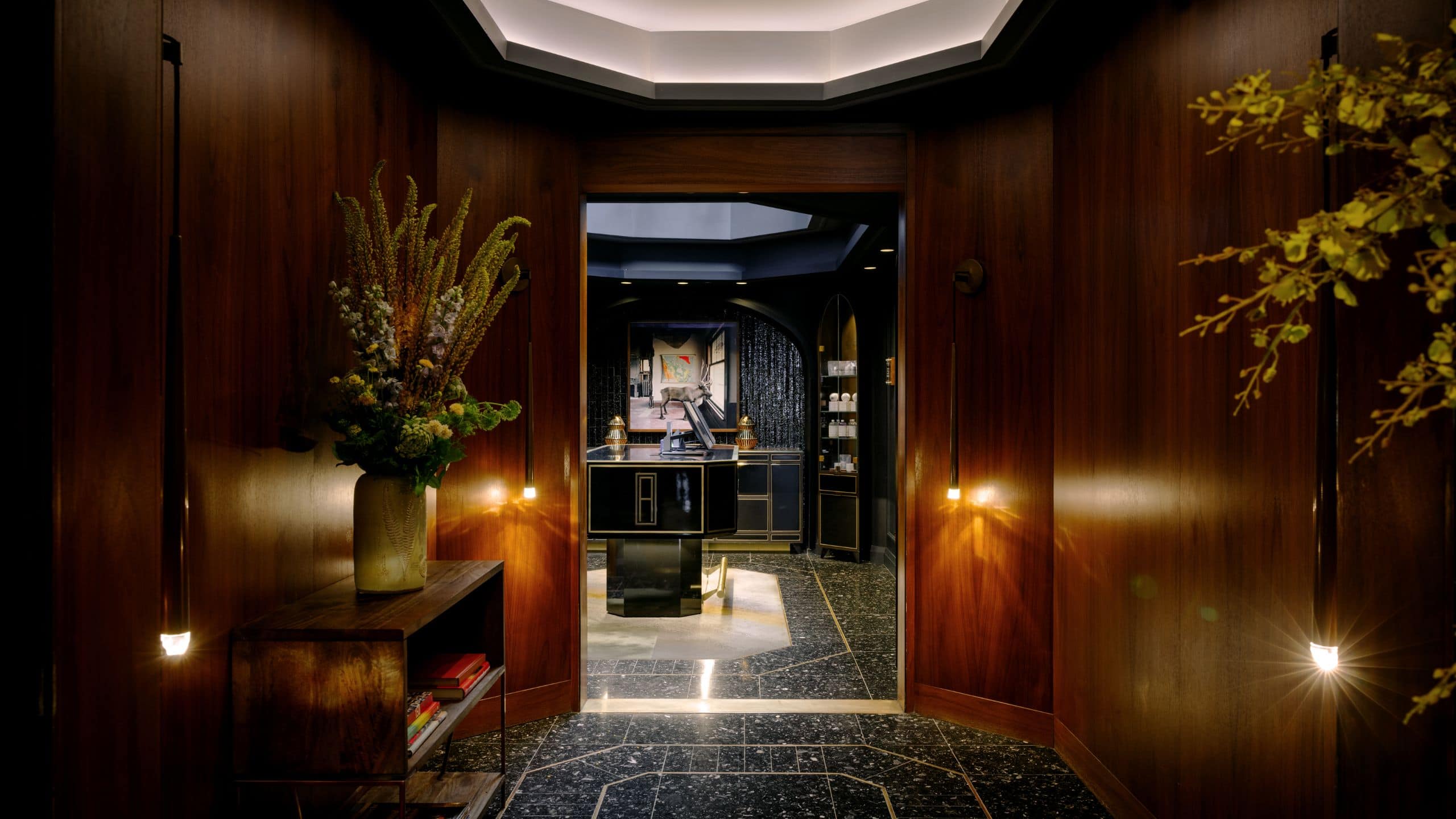 The Anndore House Lobby Front Desk Side View