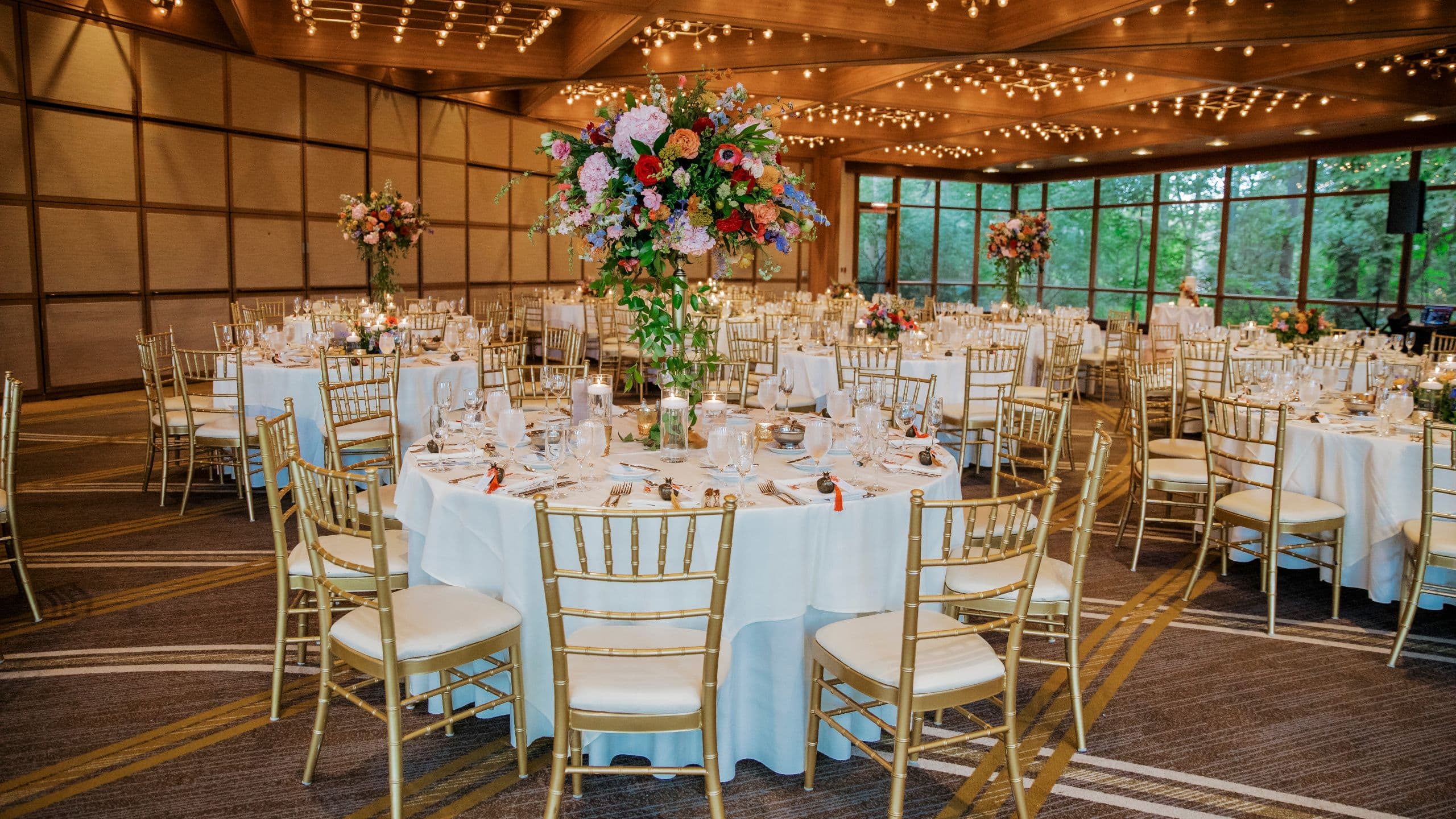 Hyatt Lodge Oak Brook Chicago Reception Tables Room