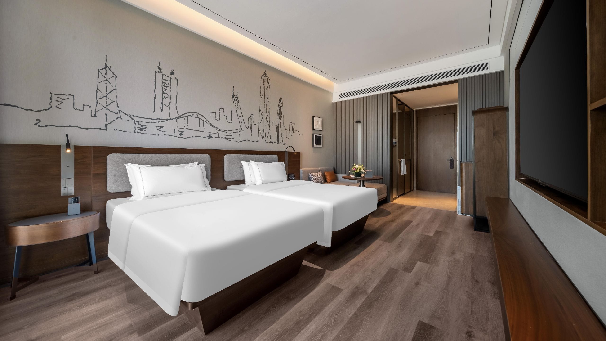 UrCove Shenzhen Shekou Cruise Center Executive Ocean View Twin Bed