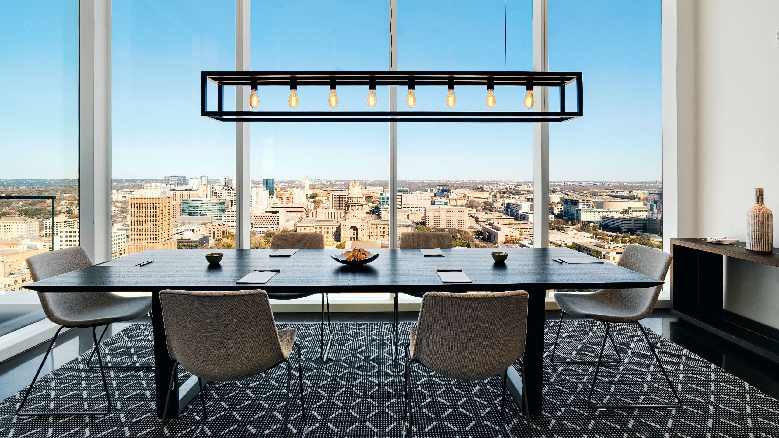 5/8 Hyatt Centric Congress Avenue Austin Penthouse Meeting Table
