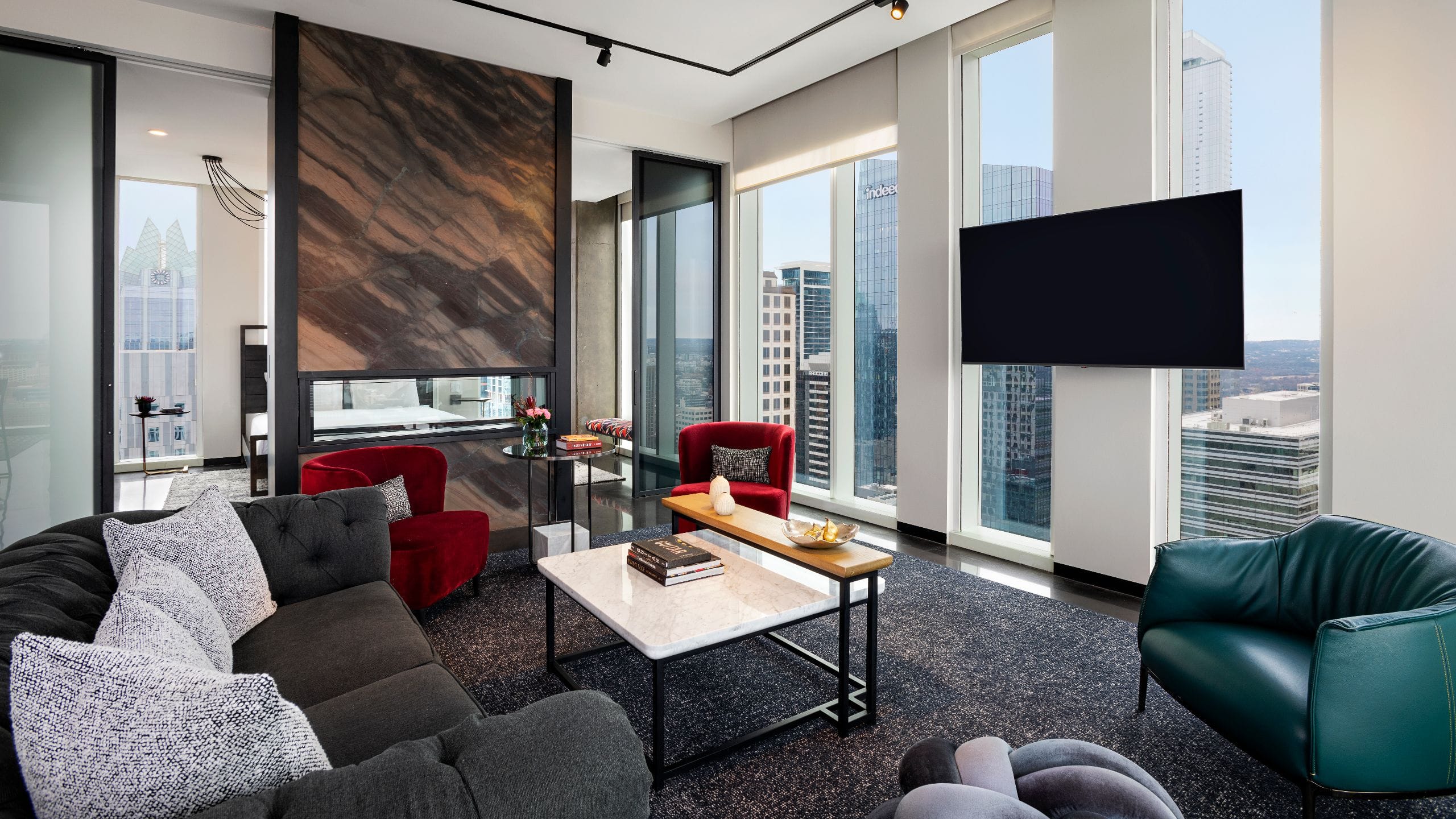 1/8 Hyatt Centric Congress Avenue Austin Penthouse Living Area