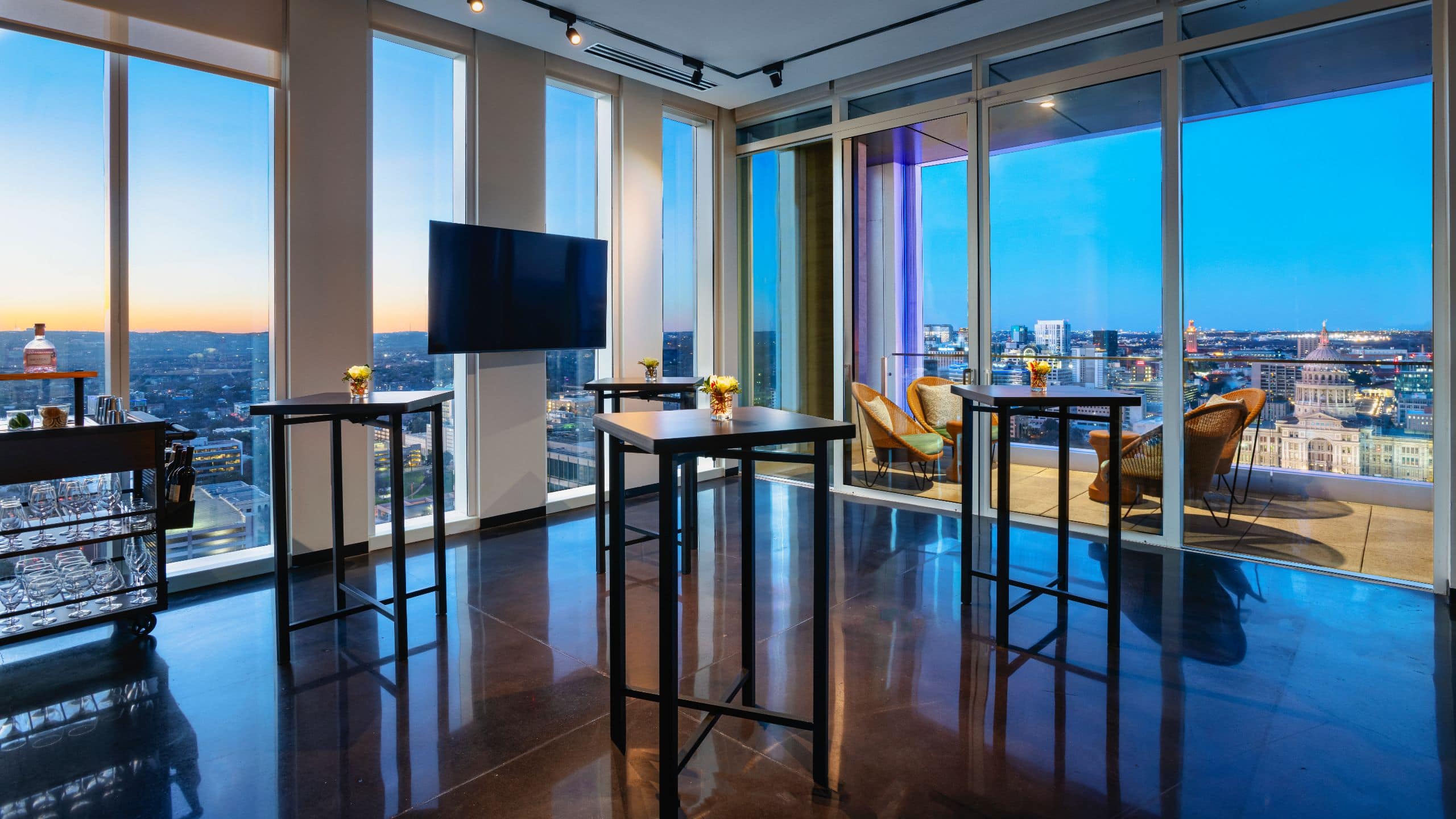 1 of 1 Hyatt Centric Congress Avenue Austin Penthouse Living Cocktail Twilight