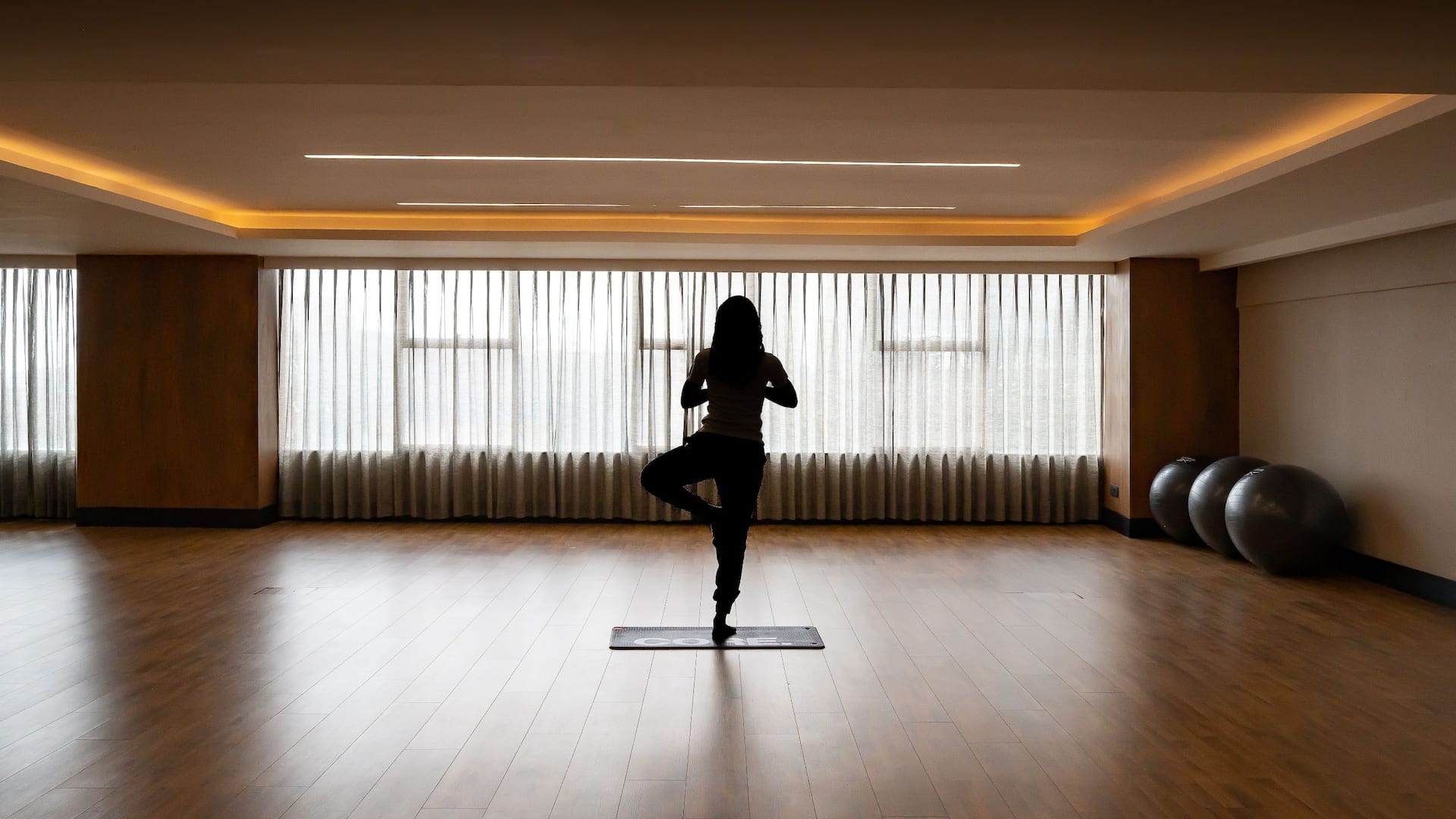 Hyatt Regency Nairobi Westlands Fitness Studio Yoga Posture