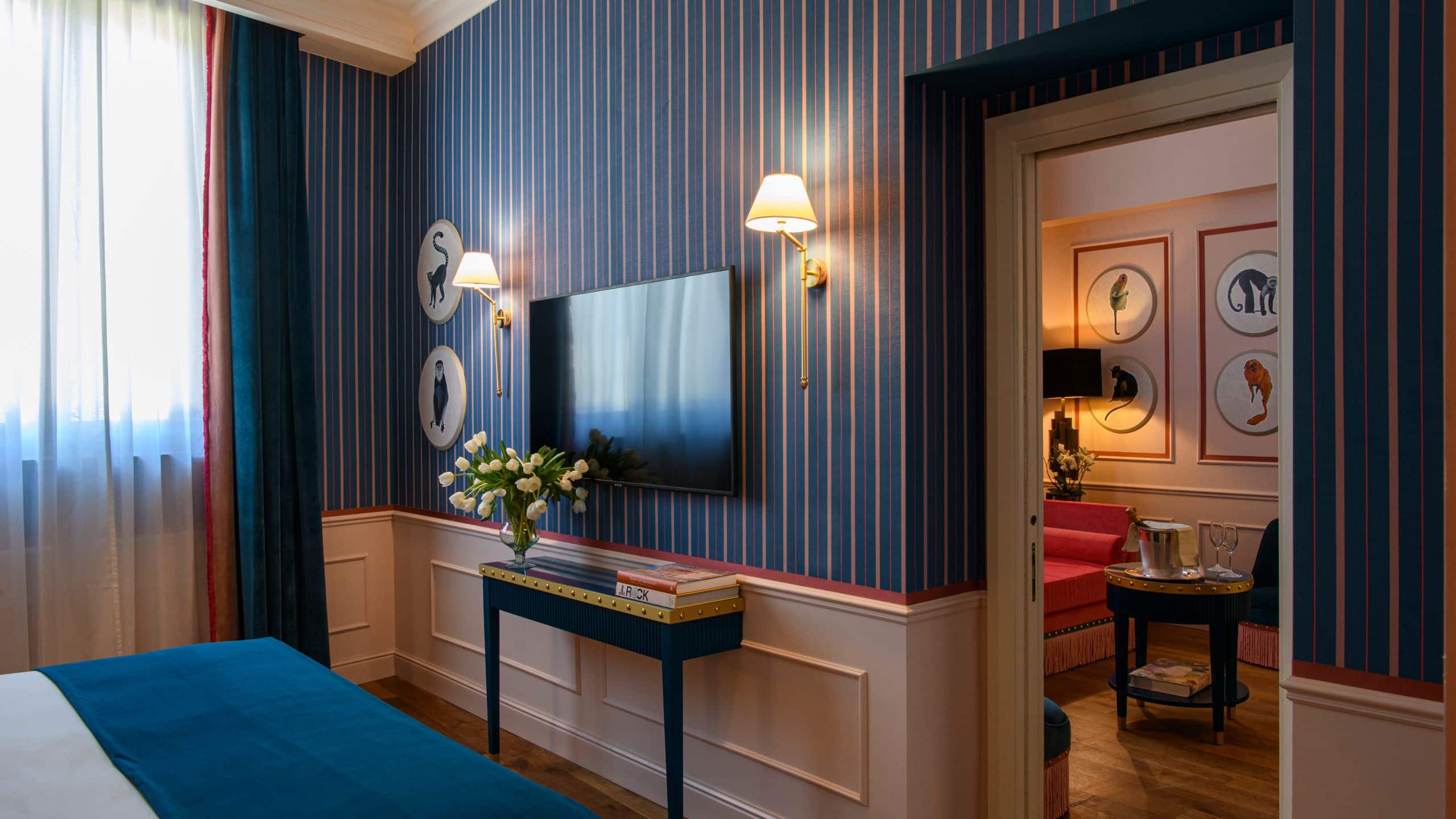2 de 3 IL Tornabuoni Hotel King Bed Suite Tv