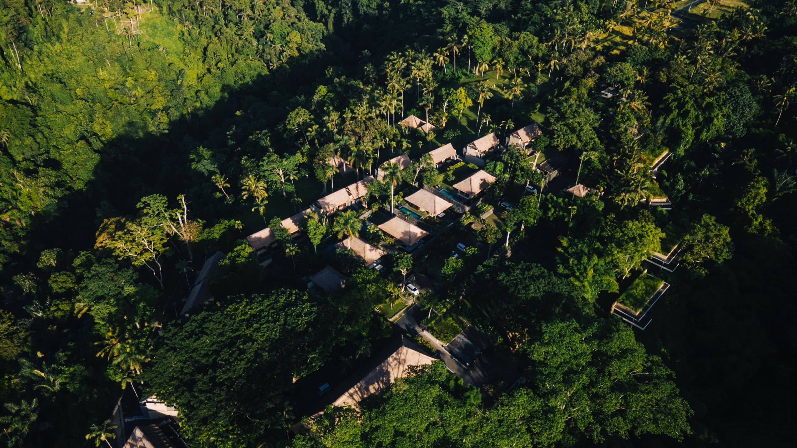 Alila Ubud Hotel Aerial View Valley