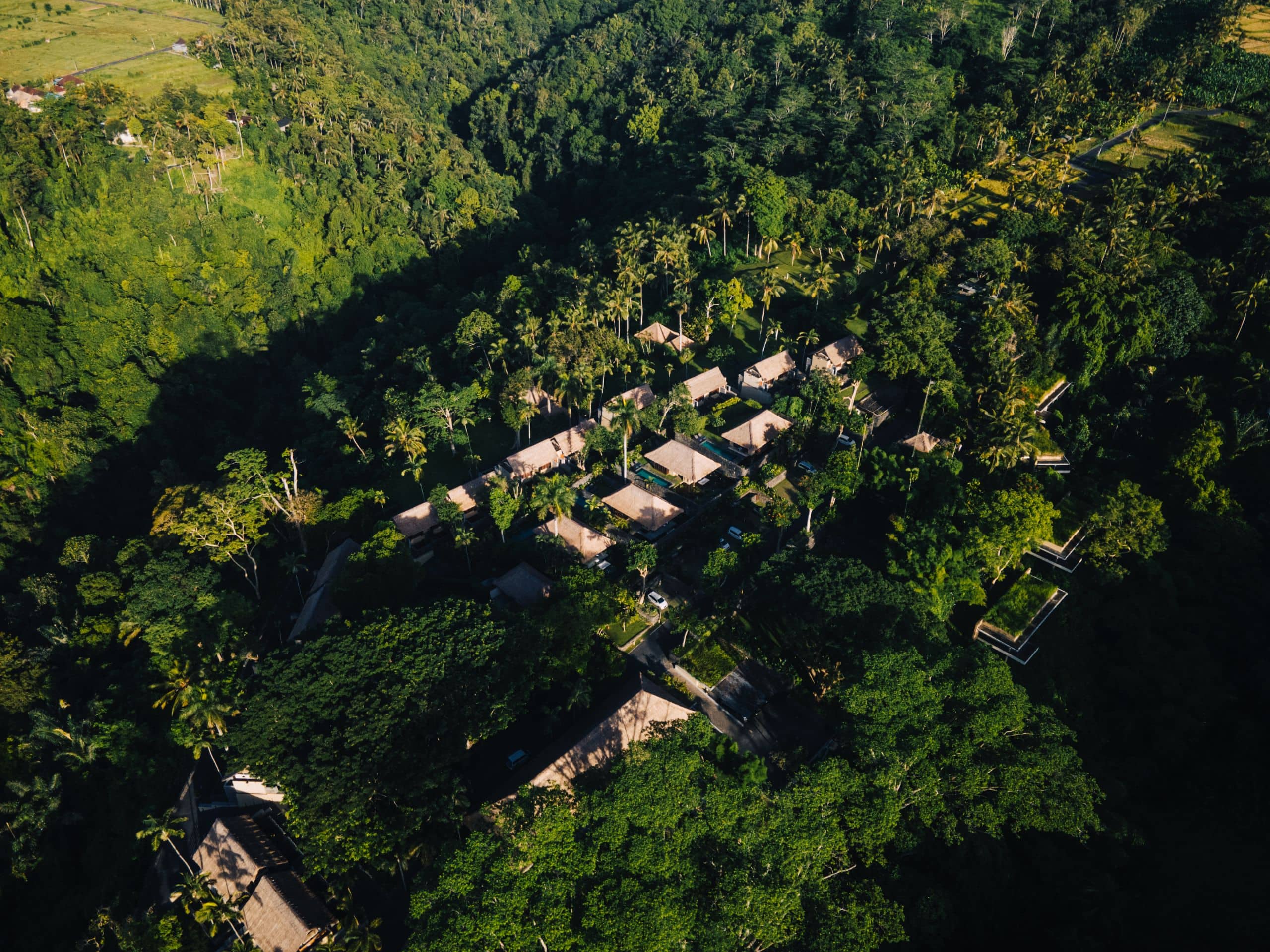 Alila Ubud Hotel Aerial View Valley