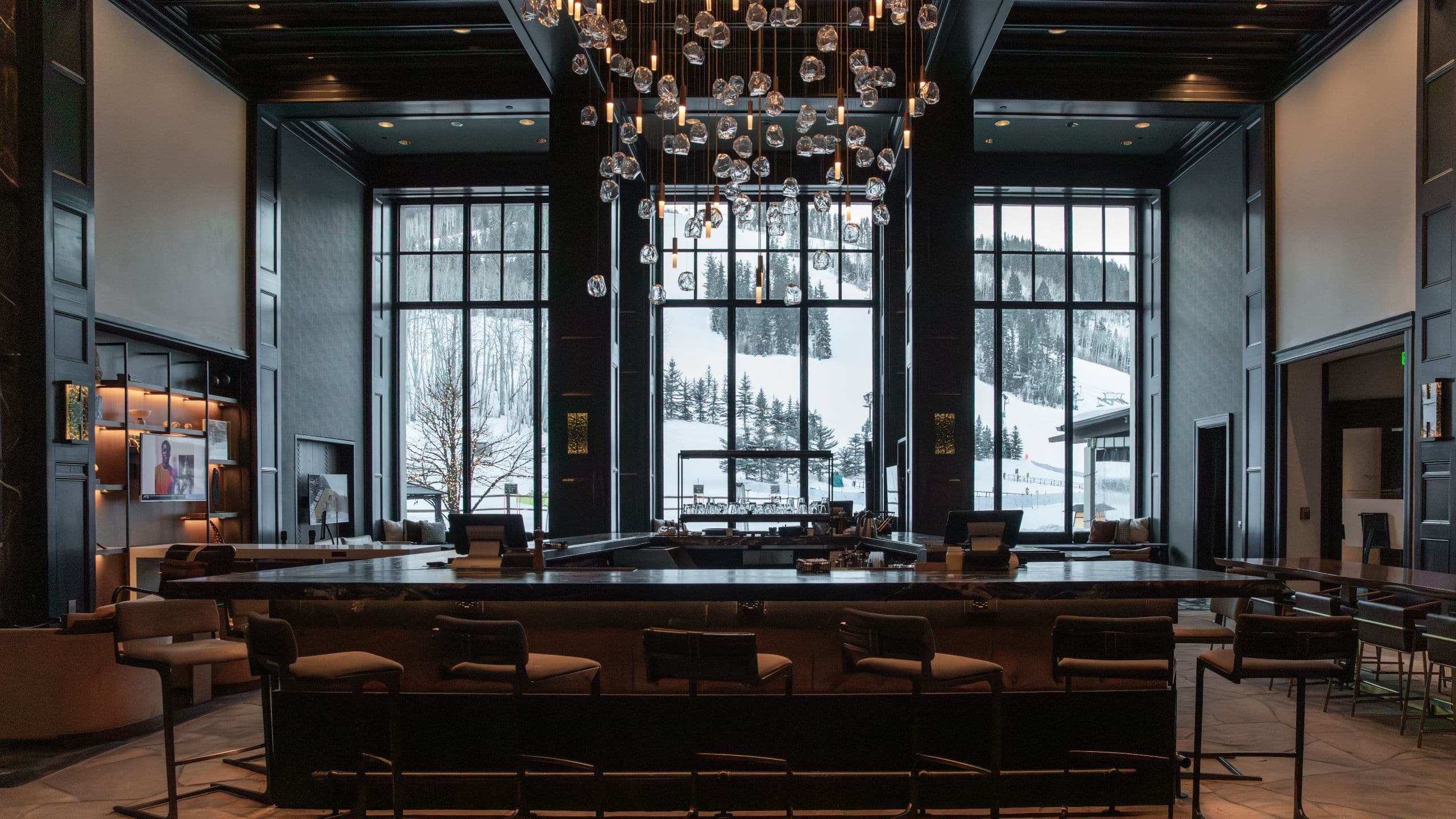 Park Hyatt Beaver Creek Resort and Spa Brass Bear Bar Front Angle